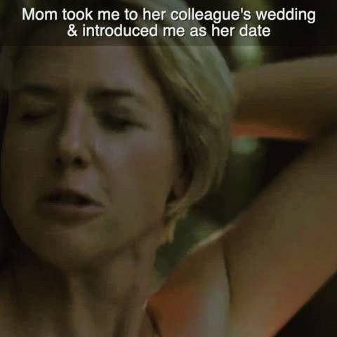 Mom took me as her date