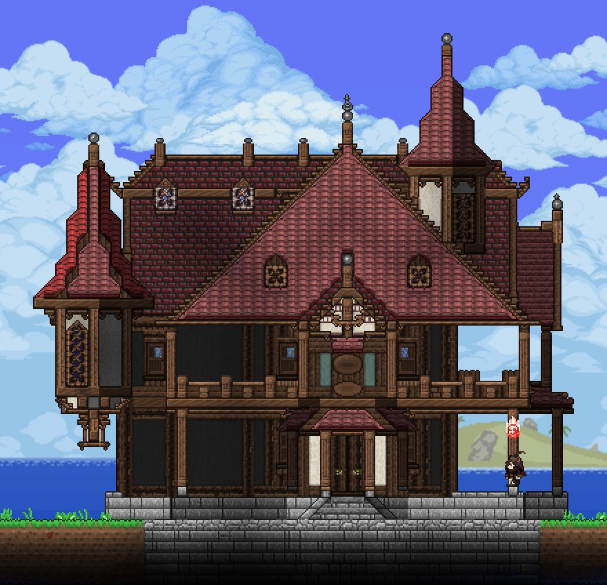 Mondstadt Mansion: Windward Manor in Terraria. | Scrolller