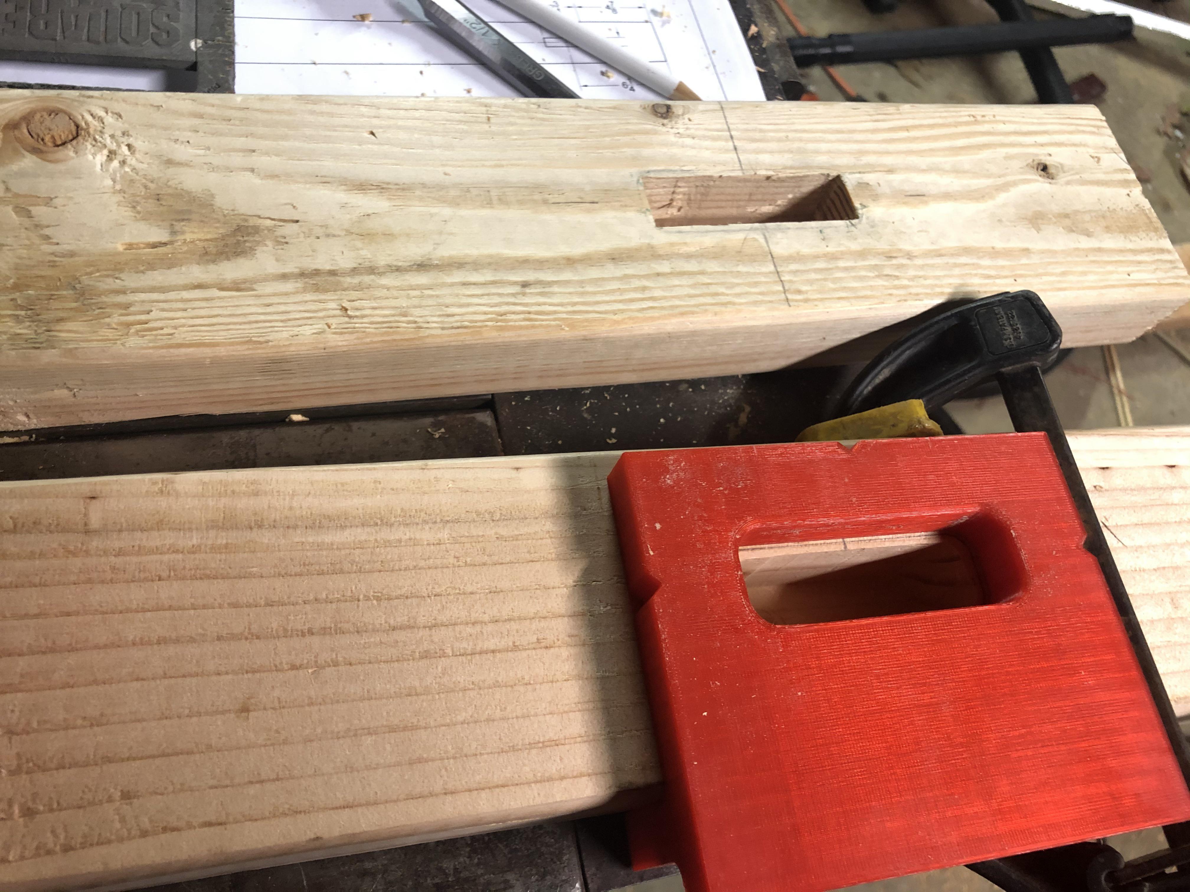 Mortise template for router Scrolller