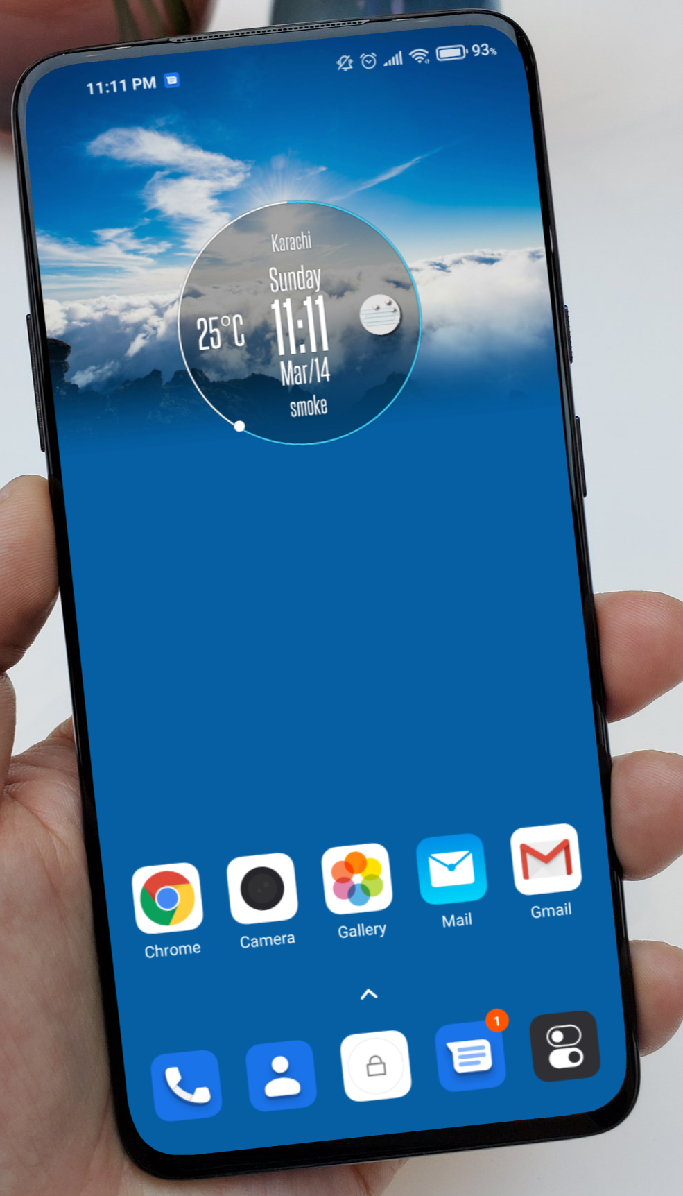 Moto Style Round Clock Widget. | Scrolller