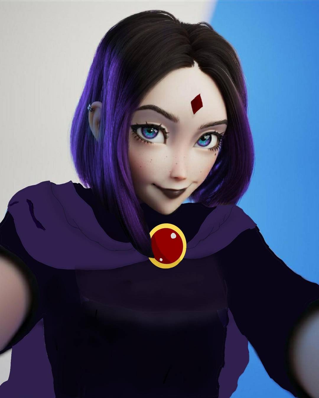 My attempt to draw Samsung's virtual assistant as raven | Scrolller