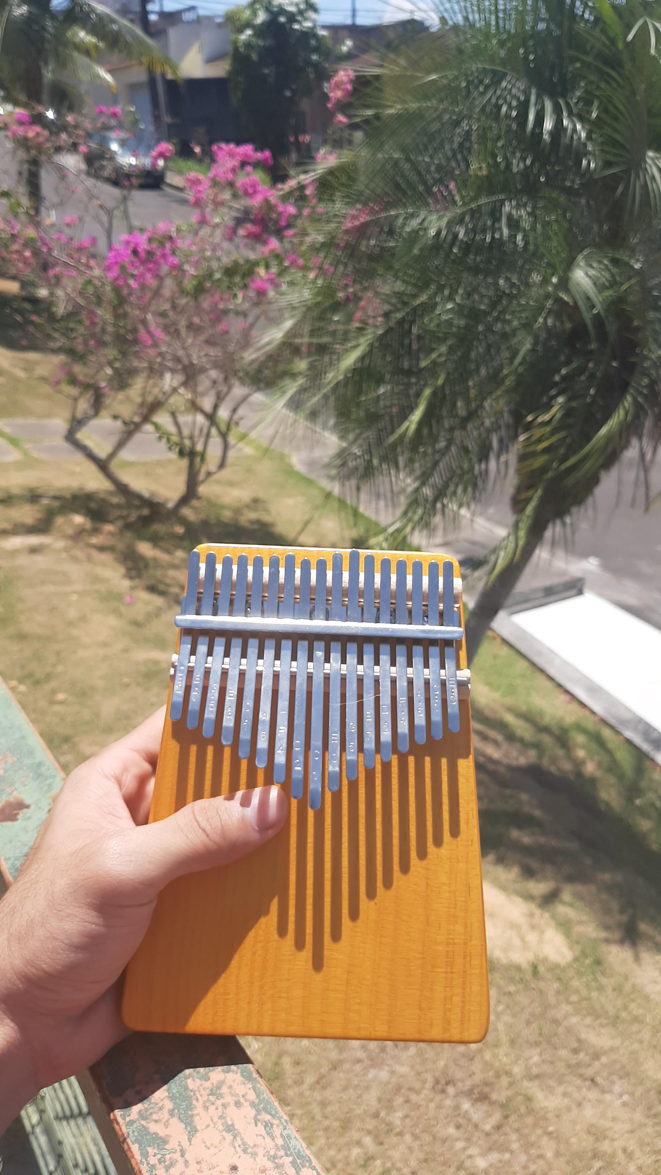 My first kalimba ^-^ It sounds so pure and soft. I feel God in every ...