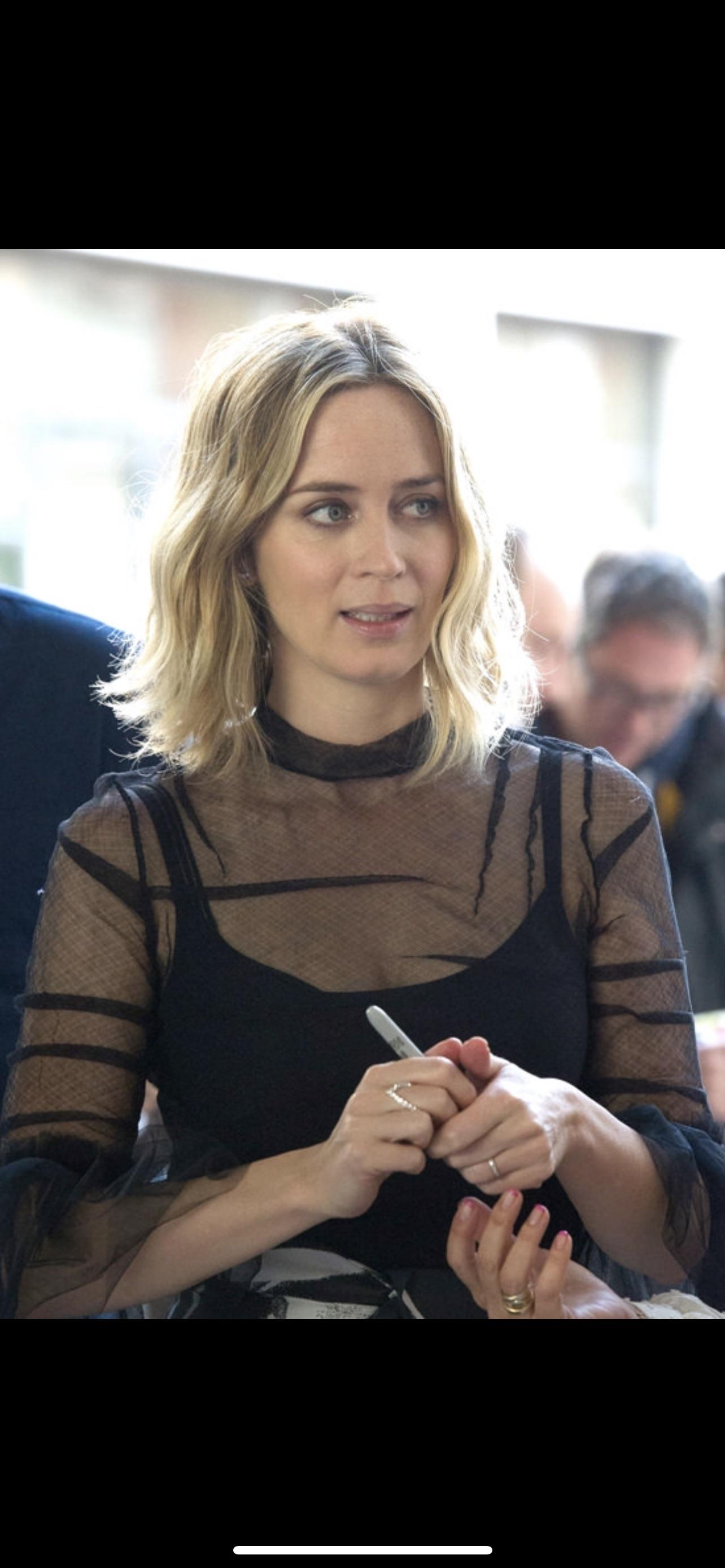 My friend has a huge crush on Emily Blunt so I wanted to surprise him