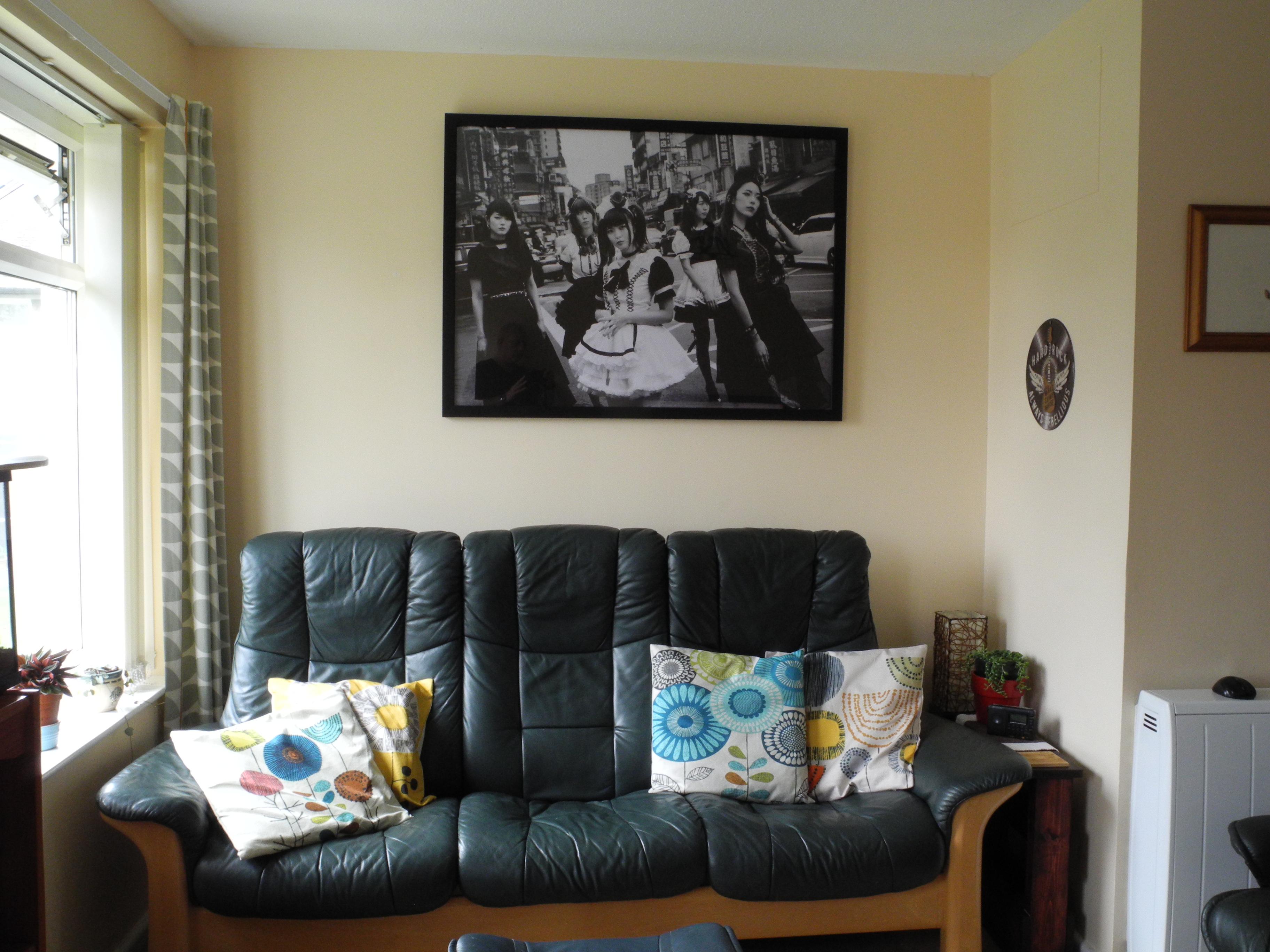 My massive poster ( from Reddit) framed and on the wall! And so..the