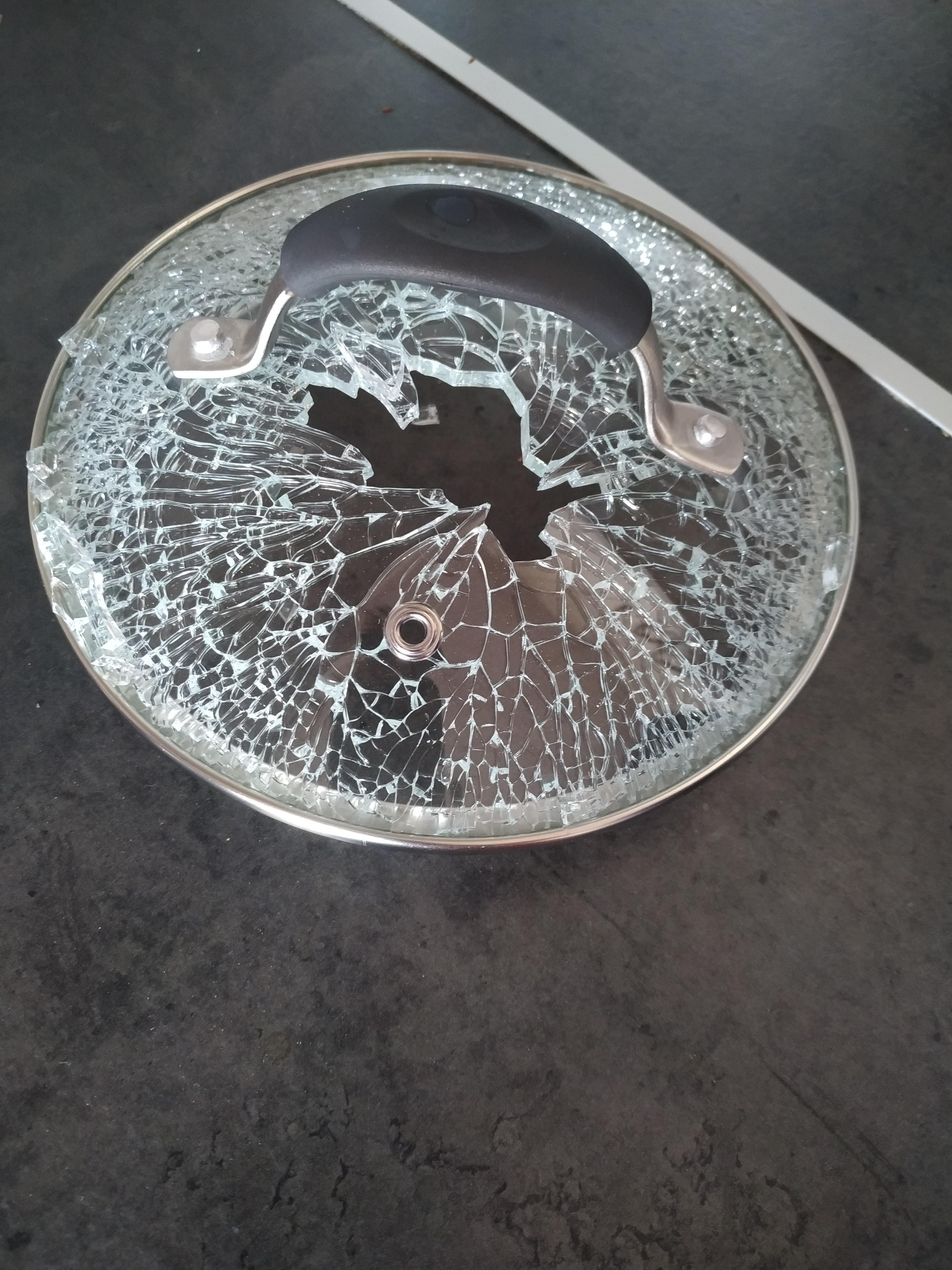 My pan lid exploded on it's own. | Scrolller