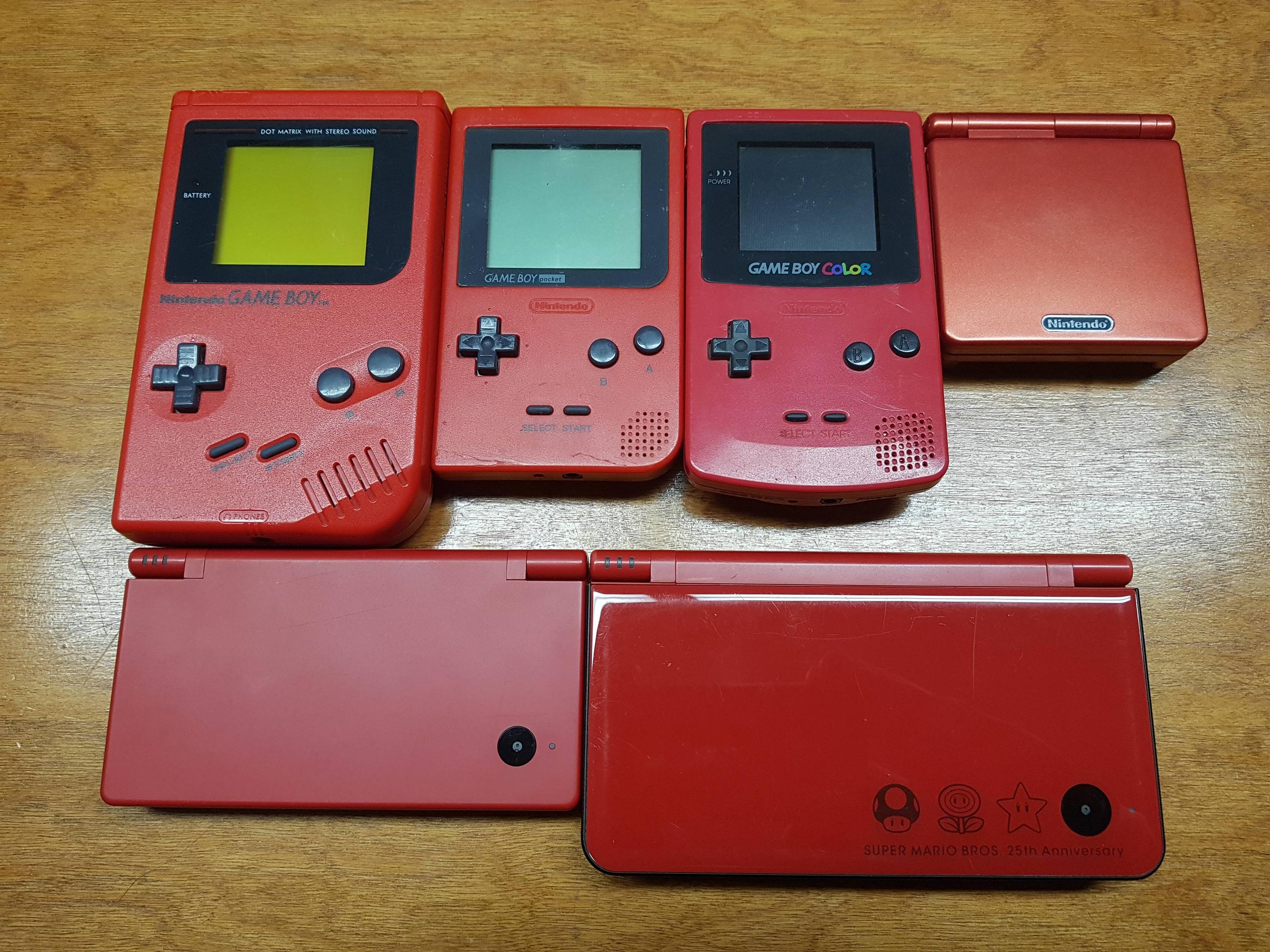 My red Nintendo handheld collection so far! | Scrolller