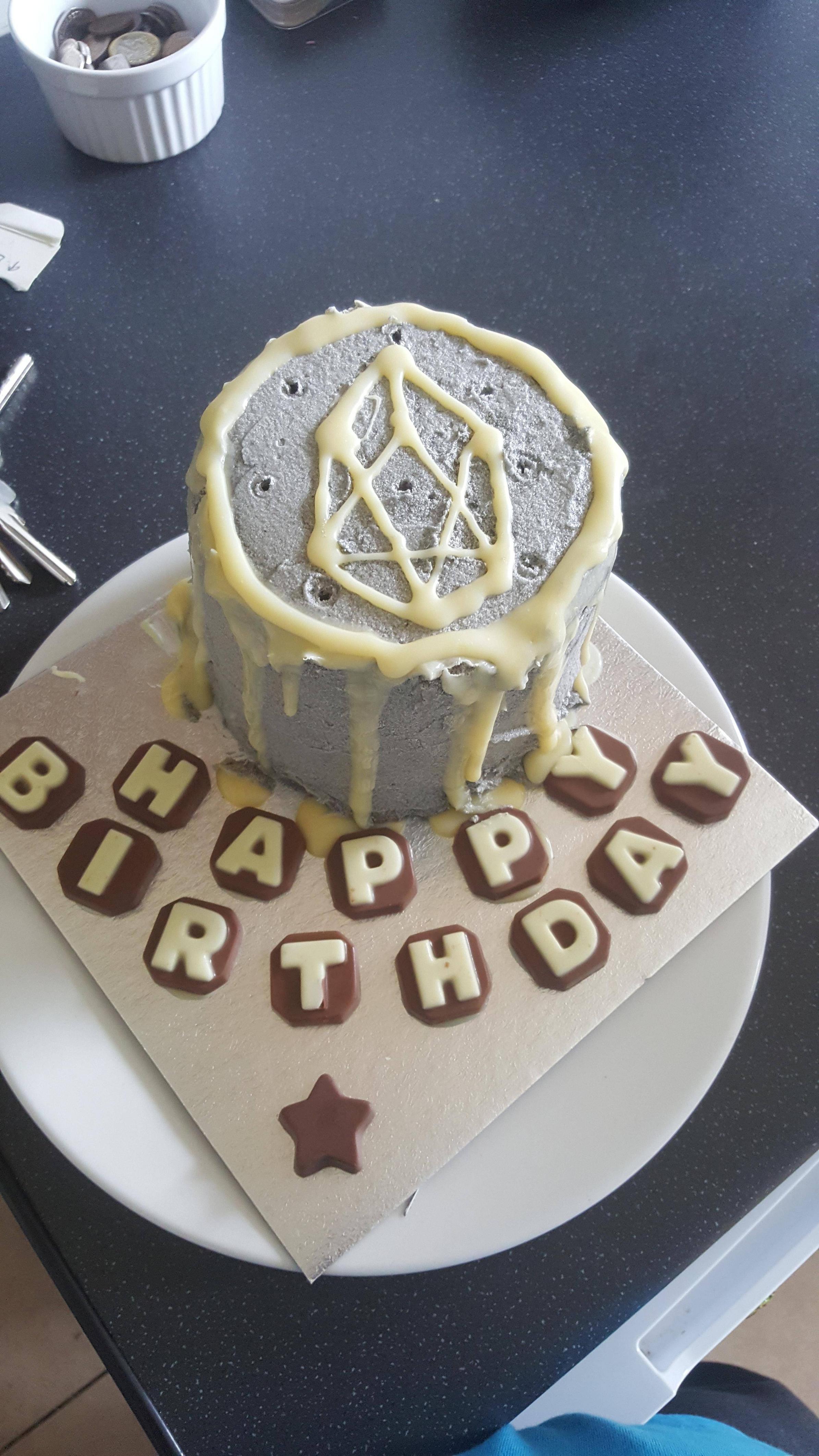 My son decorated me an EOS birthday cake. | Scrolller