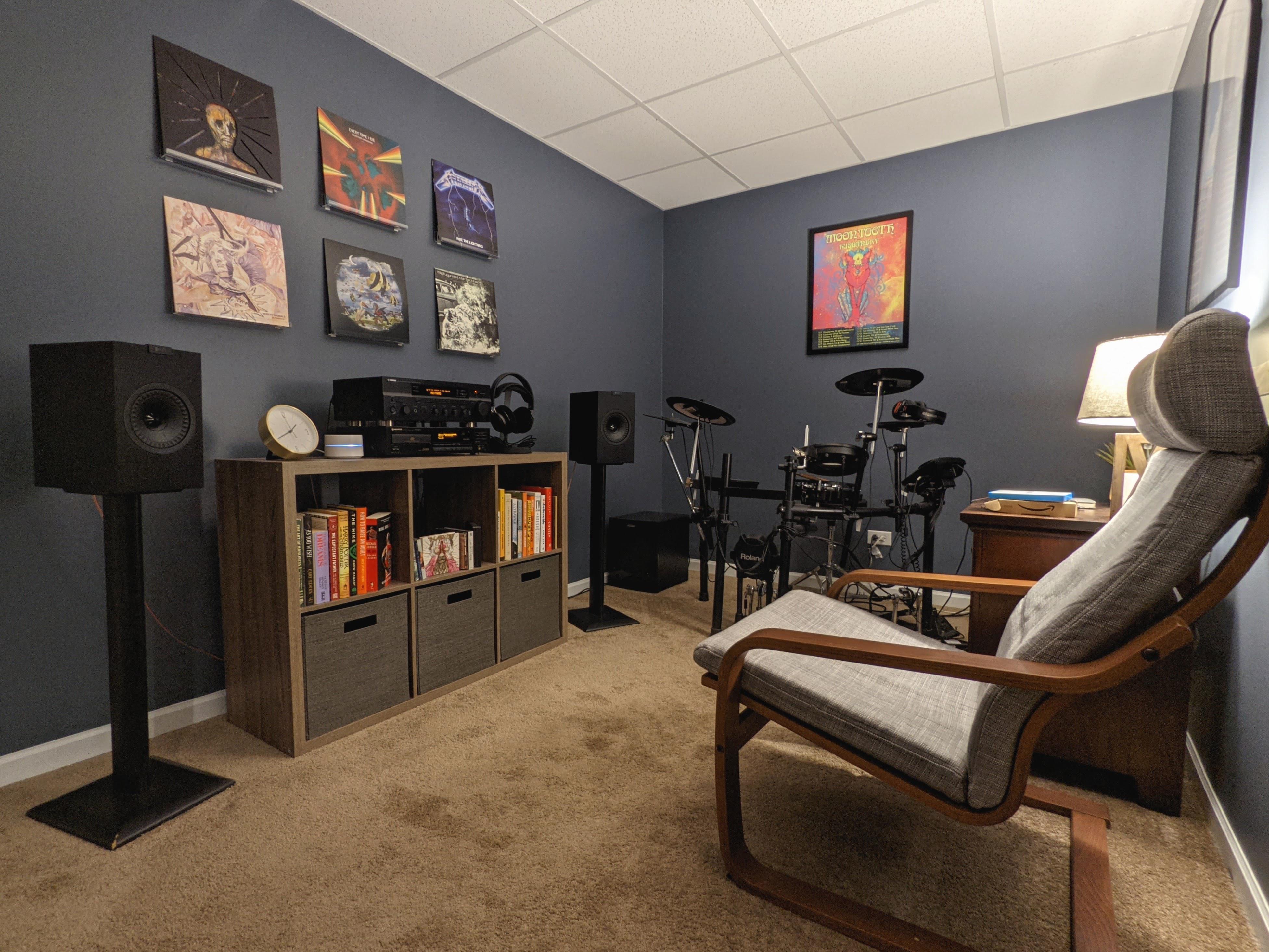 My updated basement listening space | Scrolller