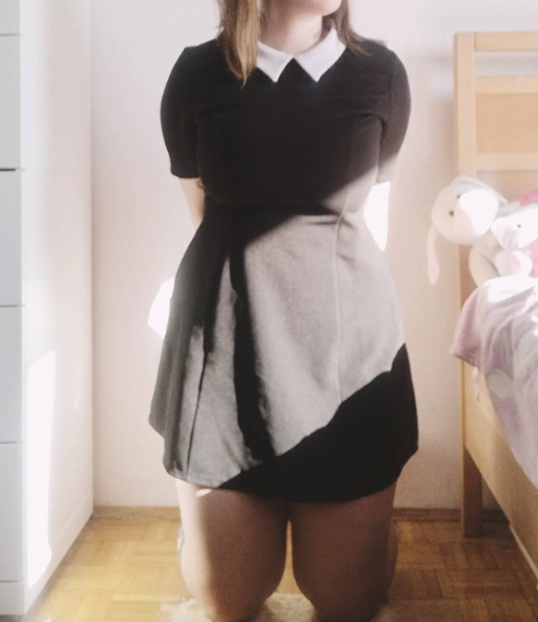 Naughty girls get to kneel on rice 😅 Scrolller