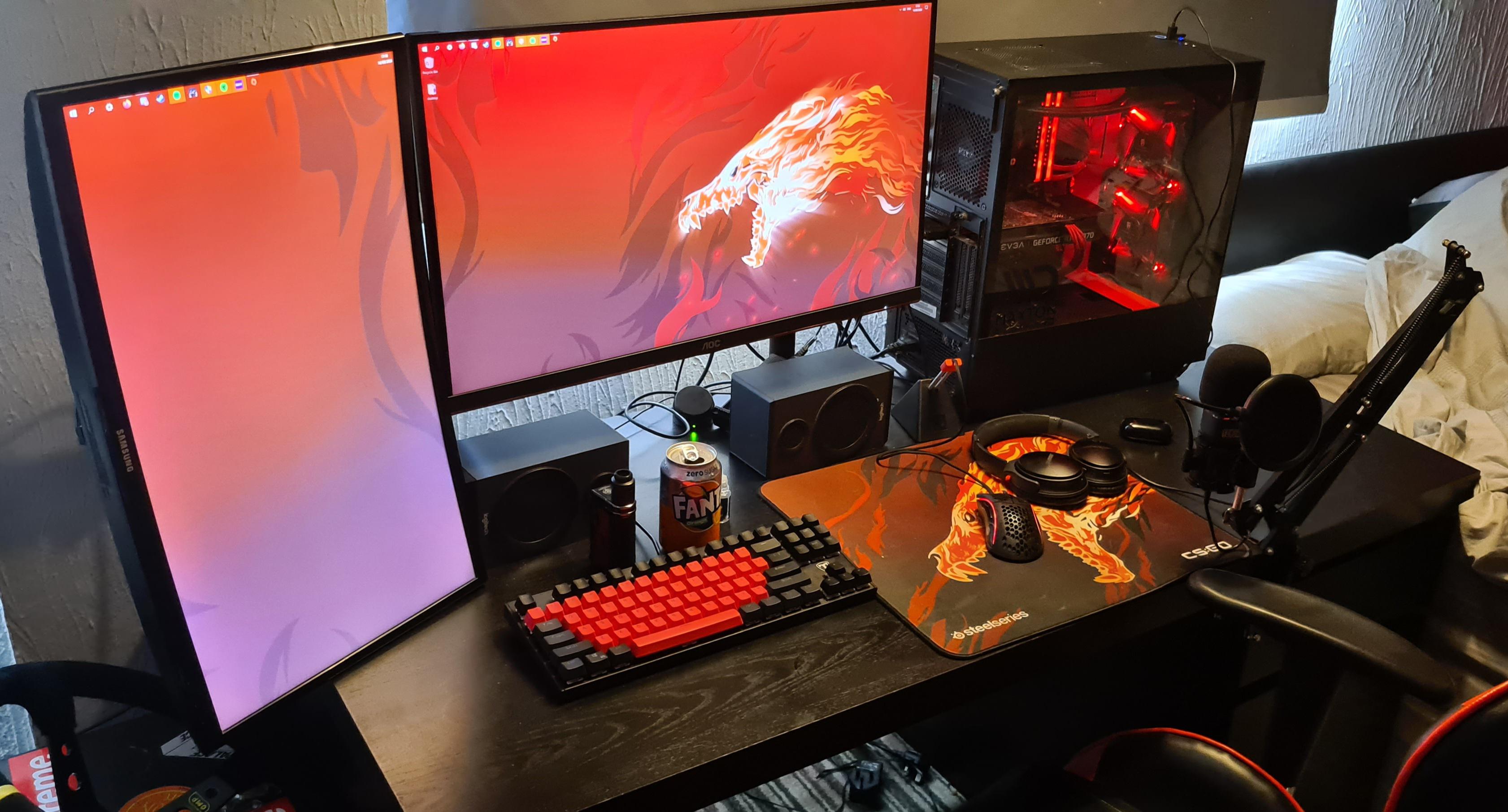 Need to work on cable management, but heres mine. | Scrolller