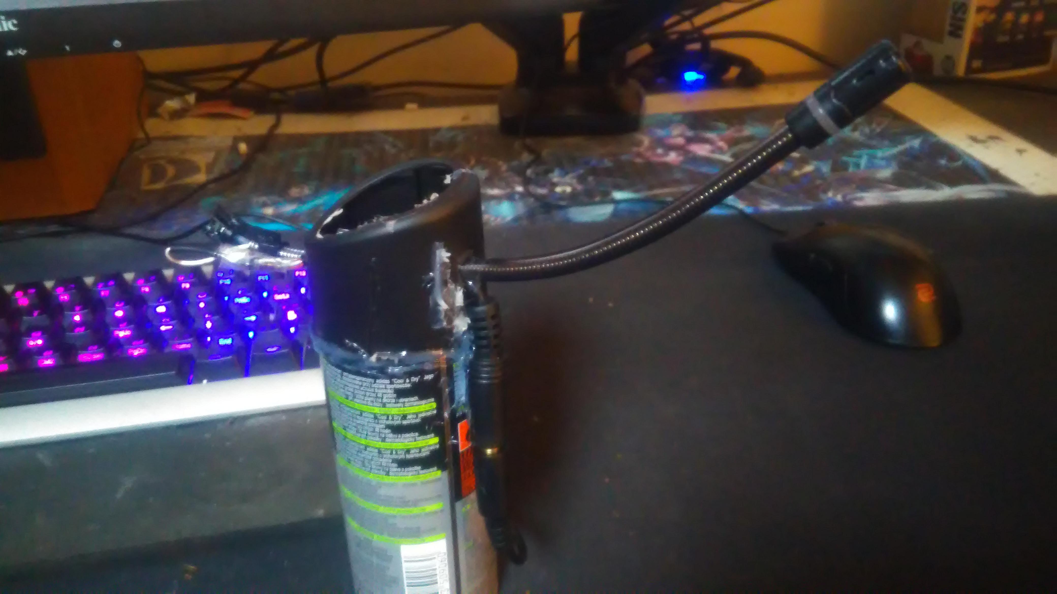 New headphones have no mic, used one from a broken headset and made