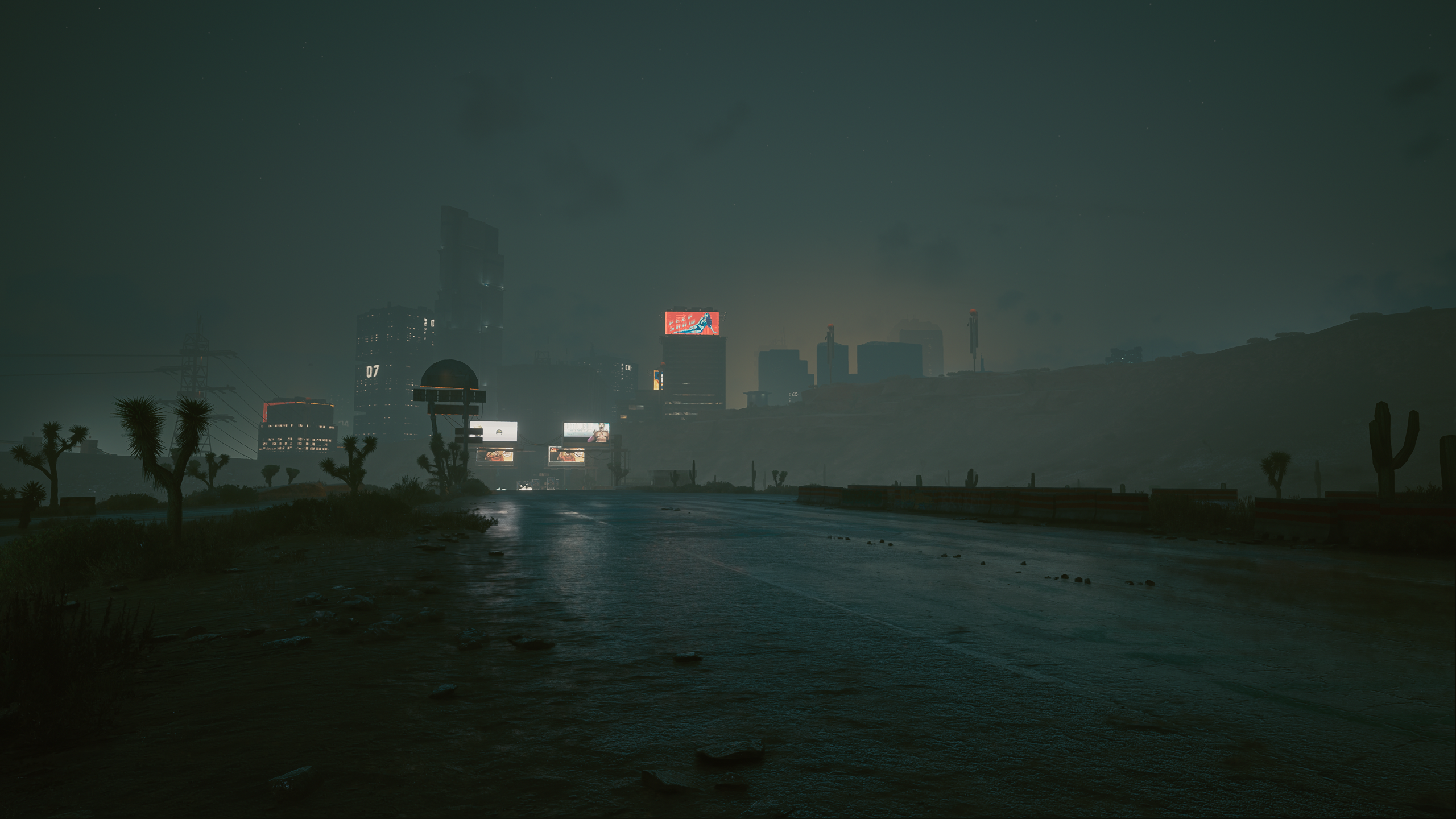 Night City From Afar (Cyberpunk 2077) [2560x1440] | Scrolller