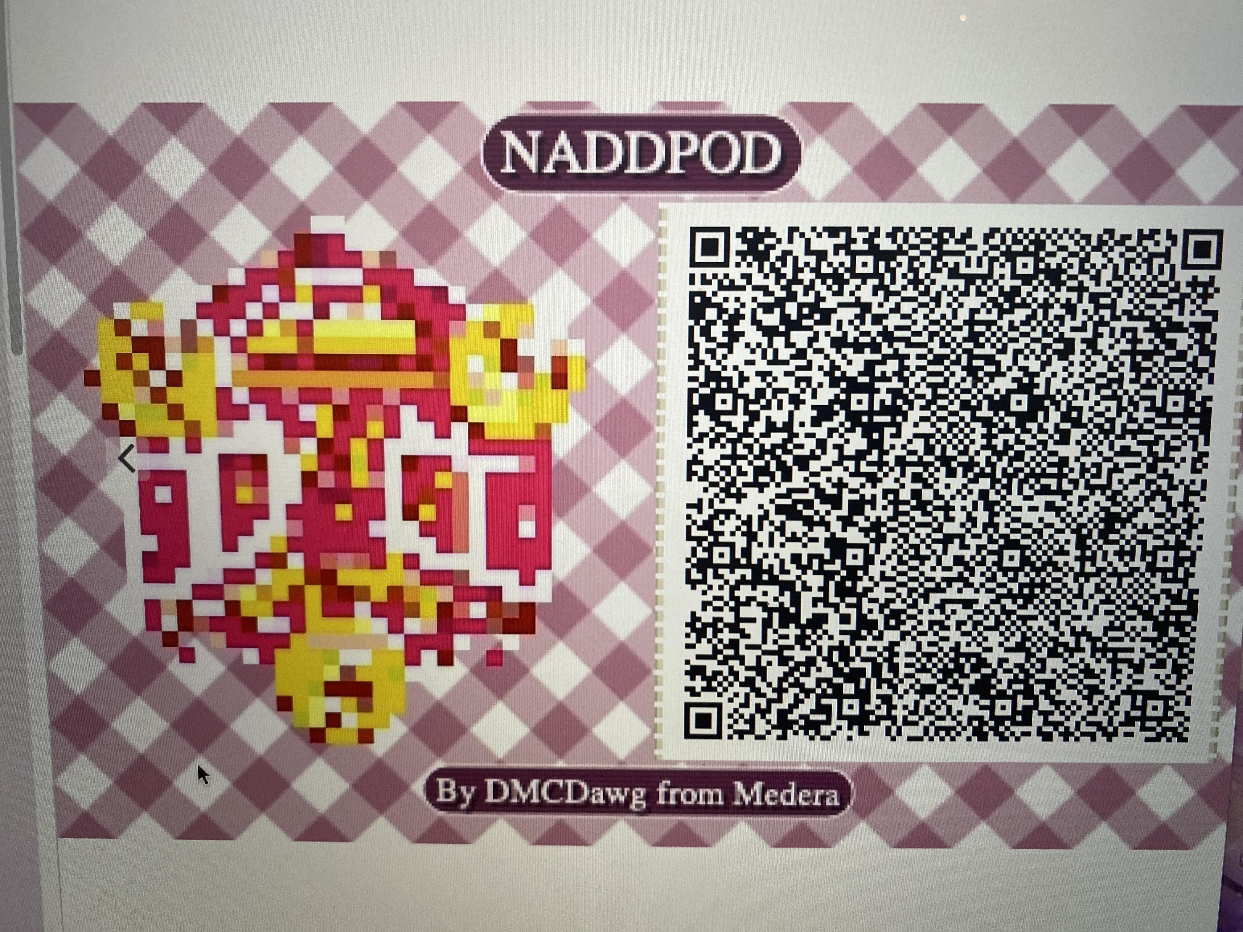 [NS] NADDPOD Logo in Animal Crossing. QR code | Scrolller