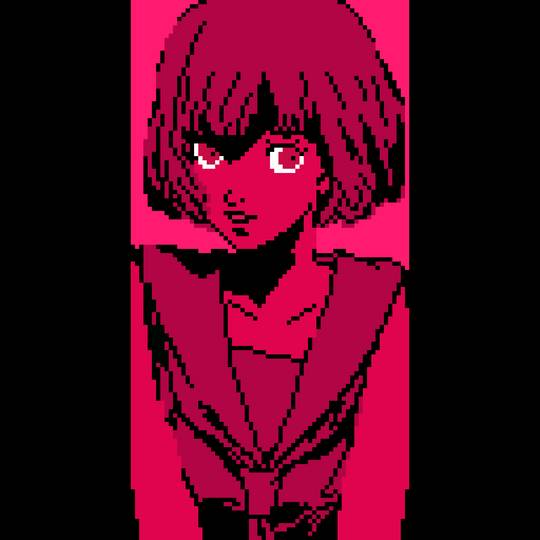 (OC) did a pixel art of Rin to go along with my Catherine and Katherine ...