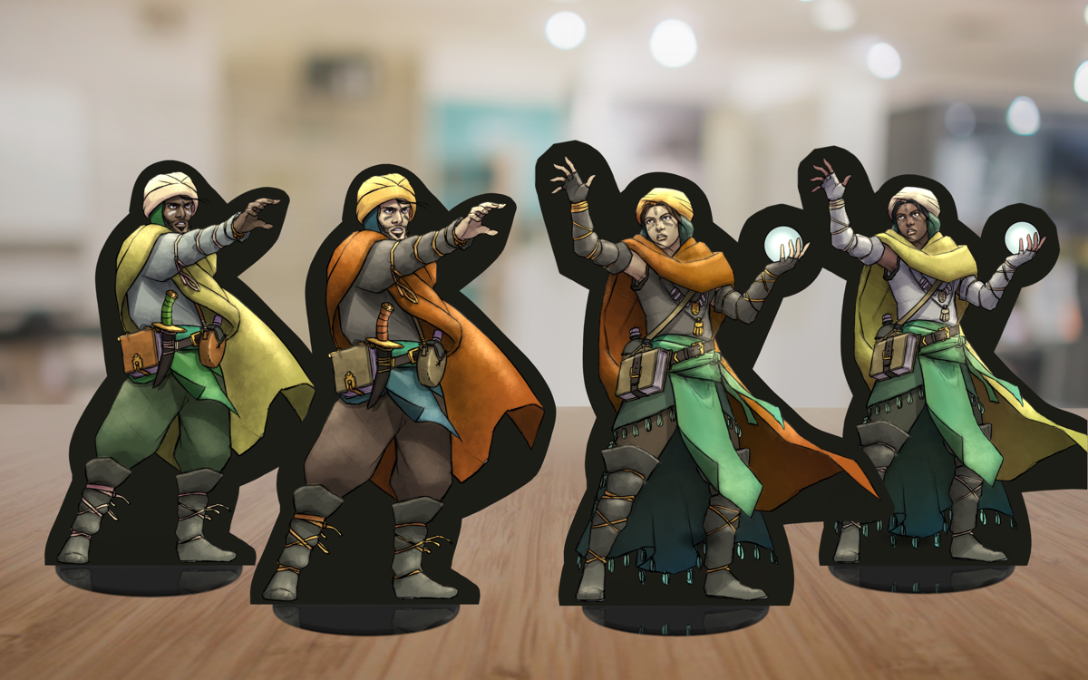 [OC] Here is past week's set from Paper Mage: Summoner (includes open ...