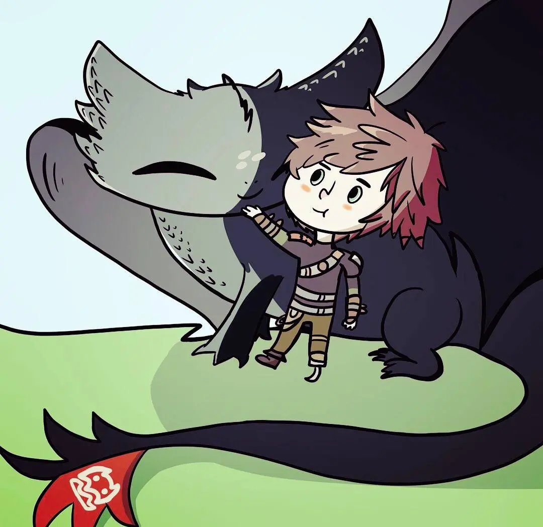 [OC] Hiccup and toothless | Scrolller