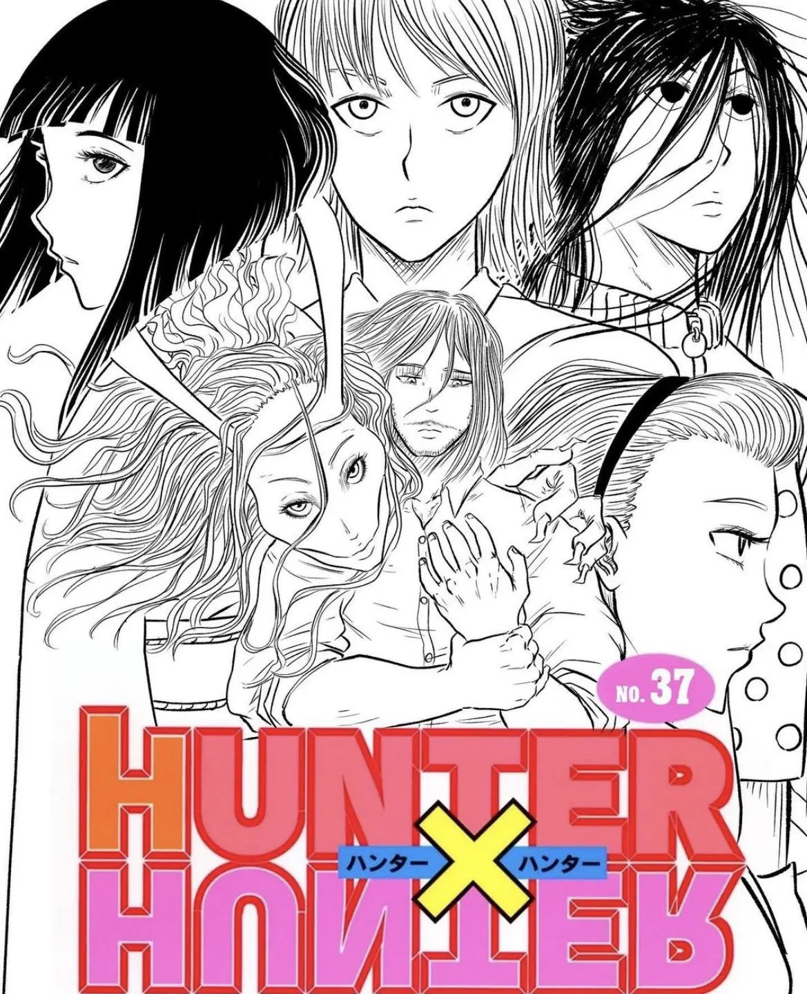 [OC] I also tried to draw a cover for HunterxHunter vol. 37 (Manga), i ...