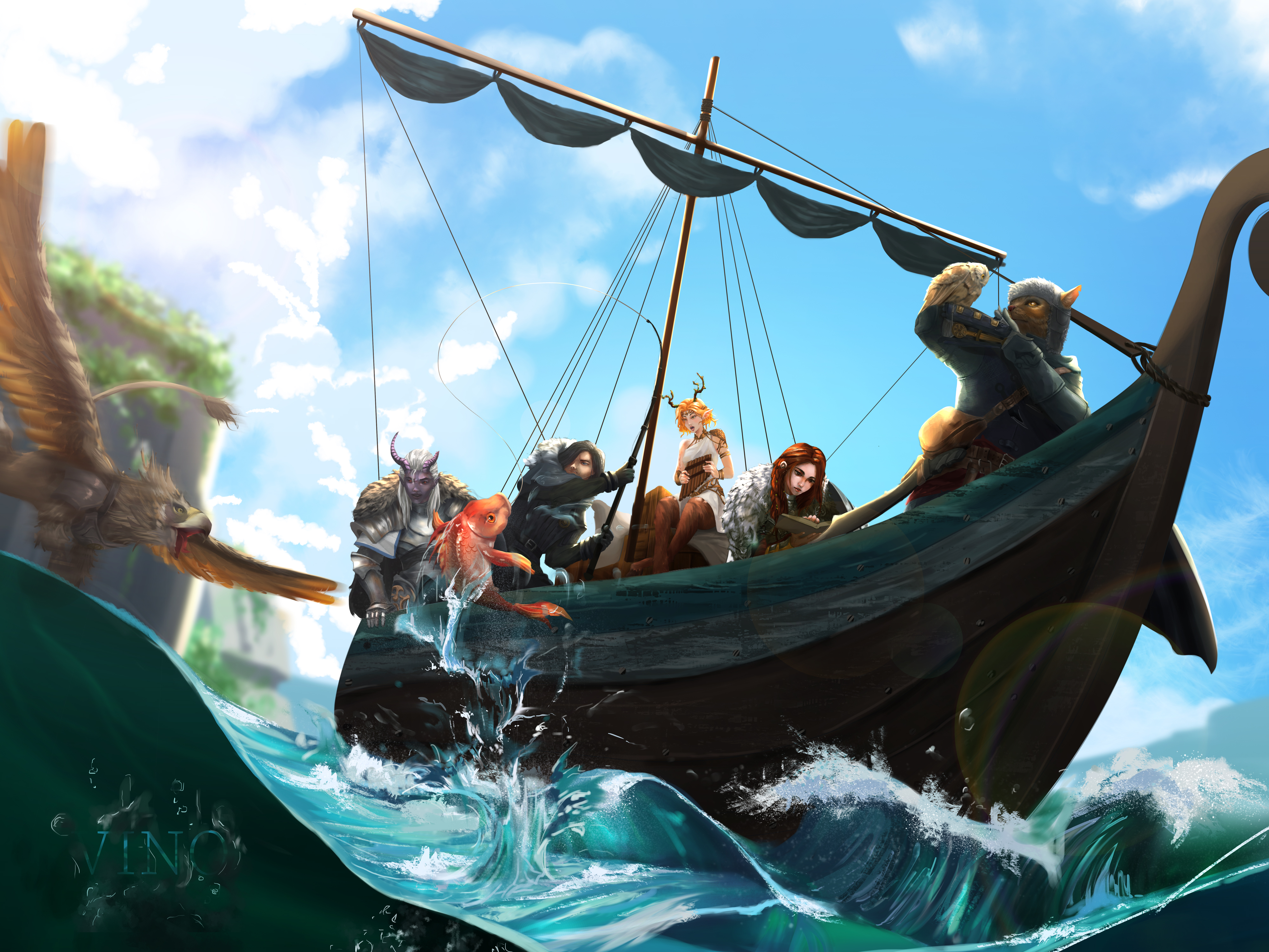 [OC] Sailing to open sea. (Commissioned by me) | Scrolller
