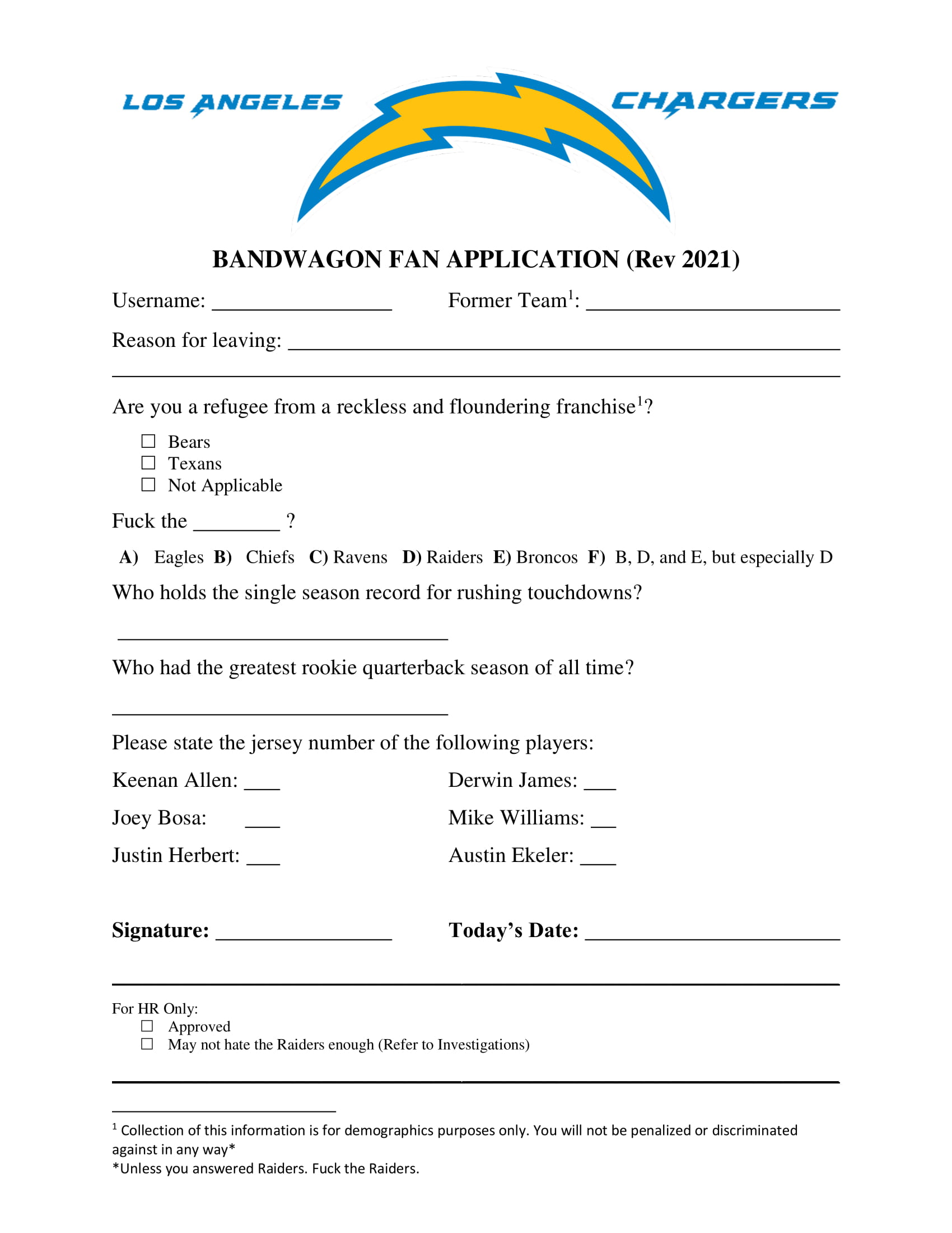 Official Bandwagon Fan Application | Scrolller