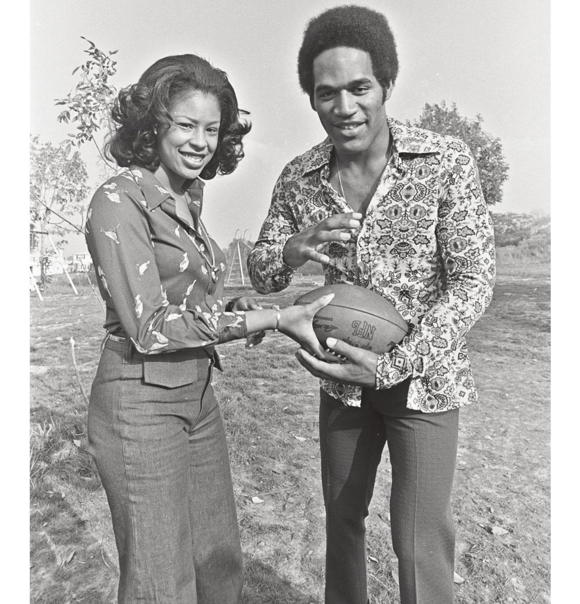 OJ Simpson and first wife Marguerite Whitley in 1973. | Scrolller