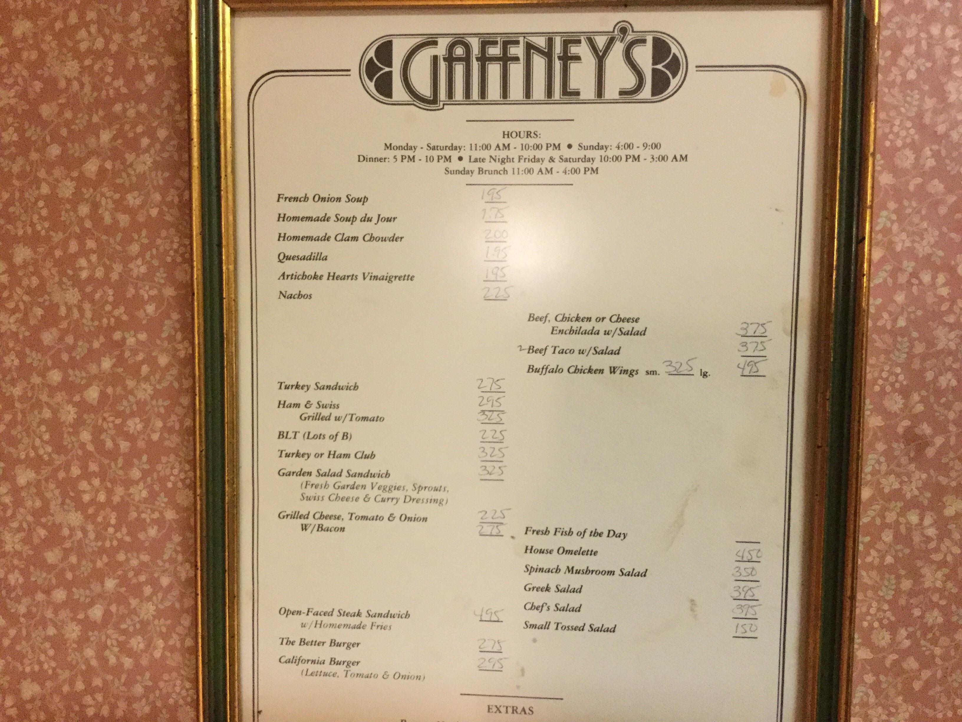 Old Gaffney S Menu On My Grandmother S Kitchen Wall Check Out Those   Old Gaffney S Menu On My Grandmother S Kitchen 3pwjz4ba3g 