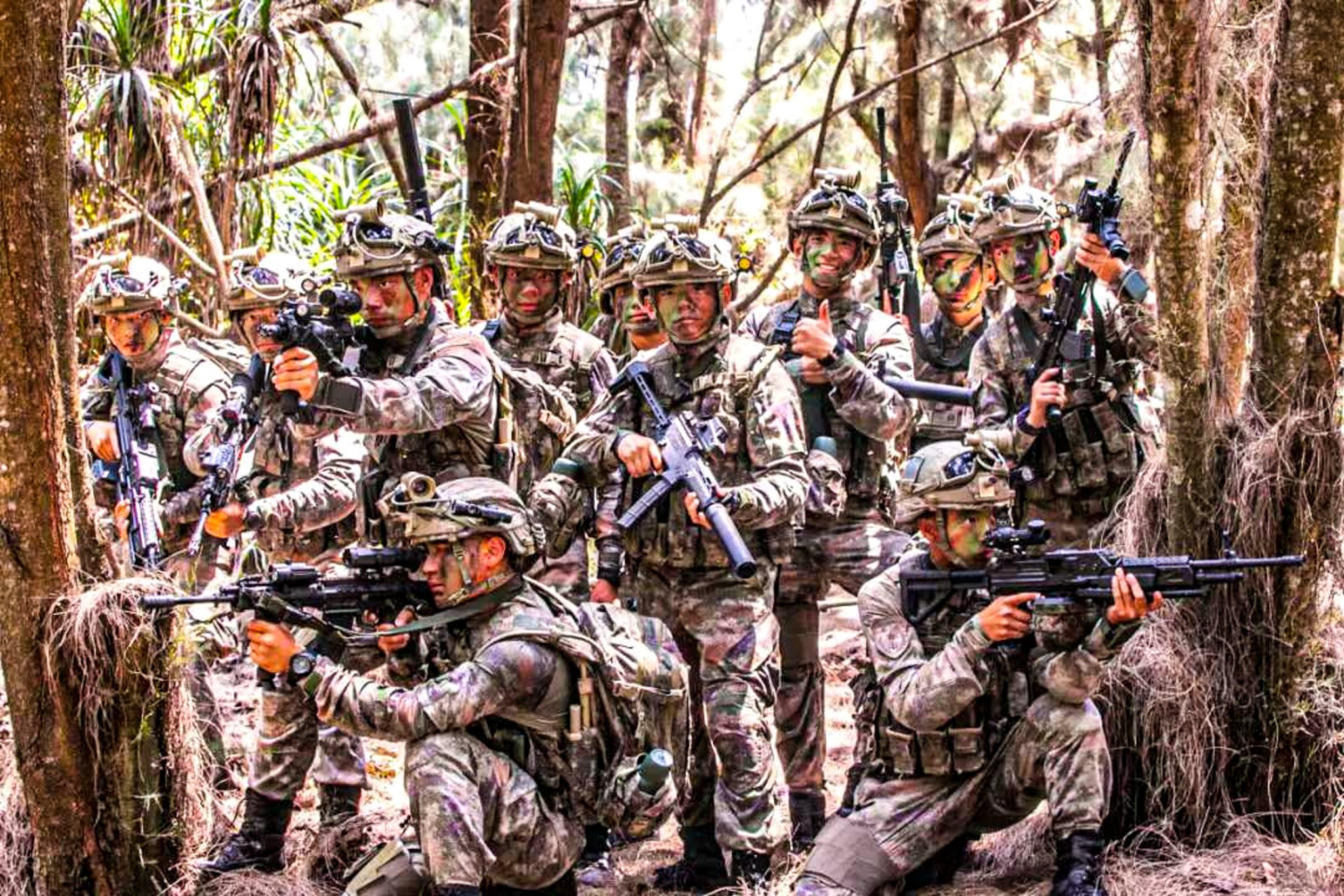 PLA squad in the woods [2048×1365] | Scrolller