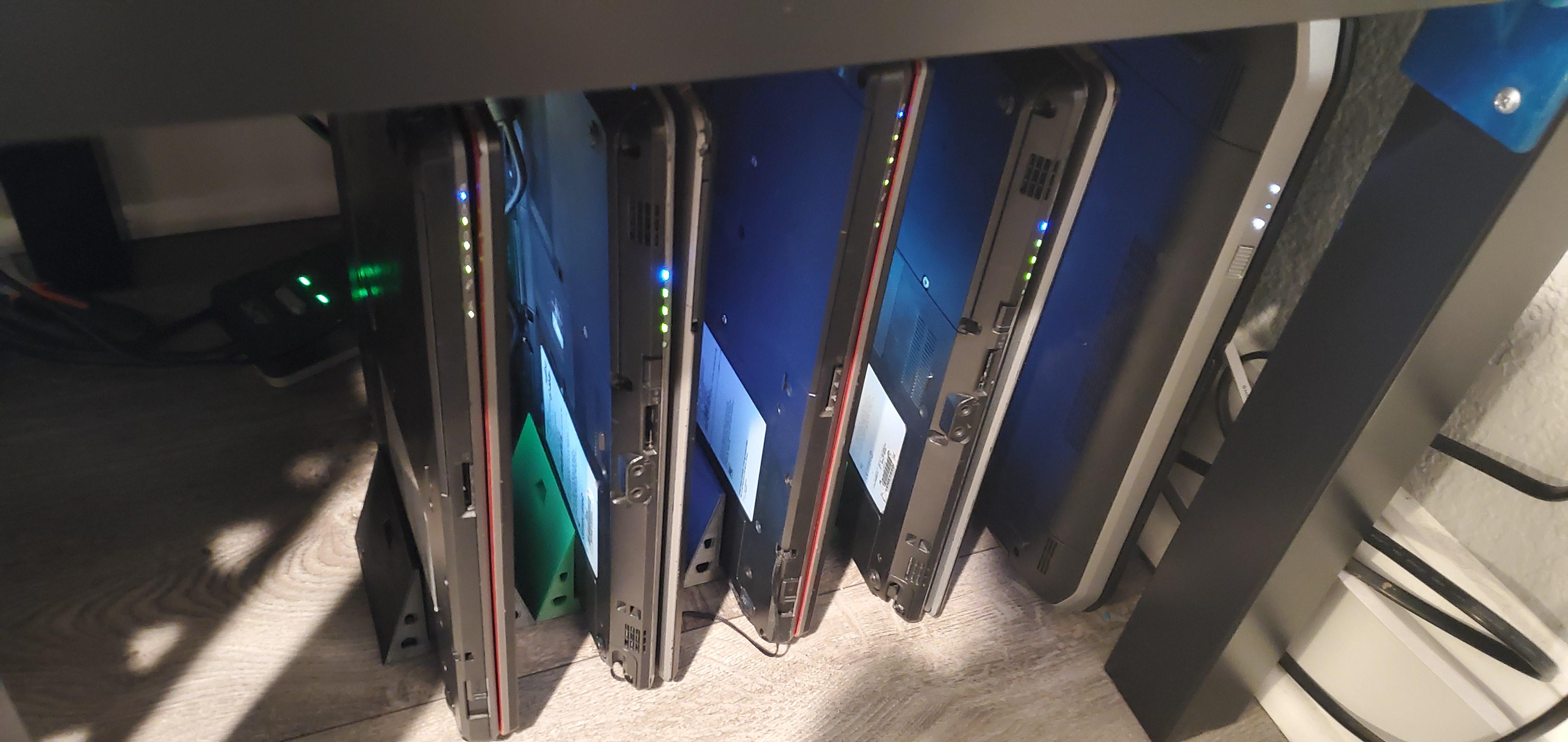 Power sipper package. Repurposed business laptops as servers. | Scrolller