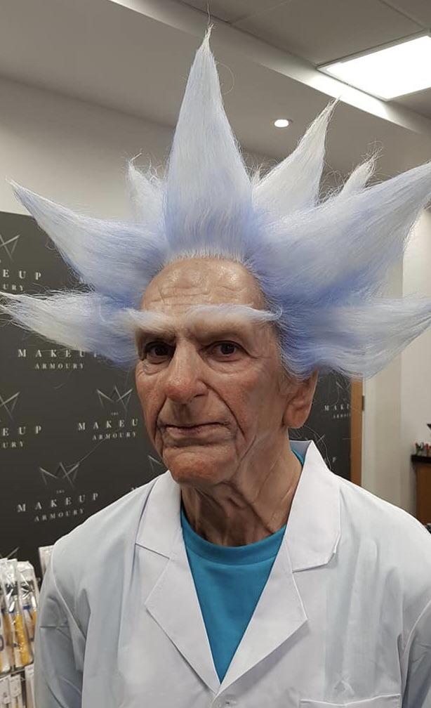 Real Like Rick Prosthetic makeup of Rick Sanchez from Rick and Morty by SFX makeup ...