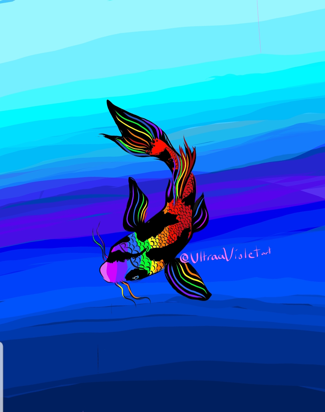 Rainbow Koi ♡ | Scrolller