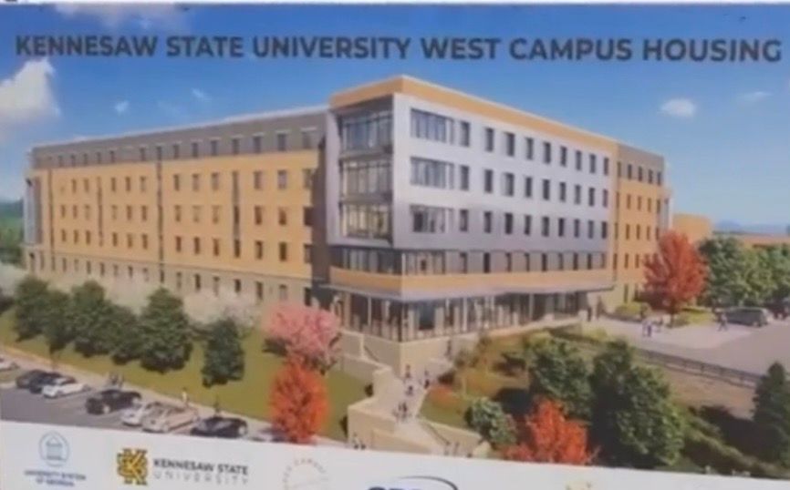 Render of the new freshman housing on the Kennesaw campus Scrolller