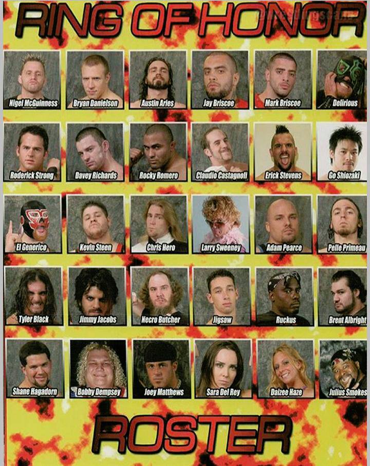 ring of honor roster 2008