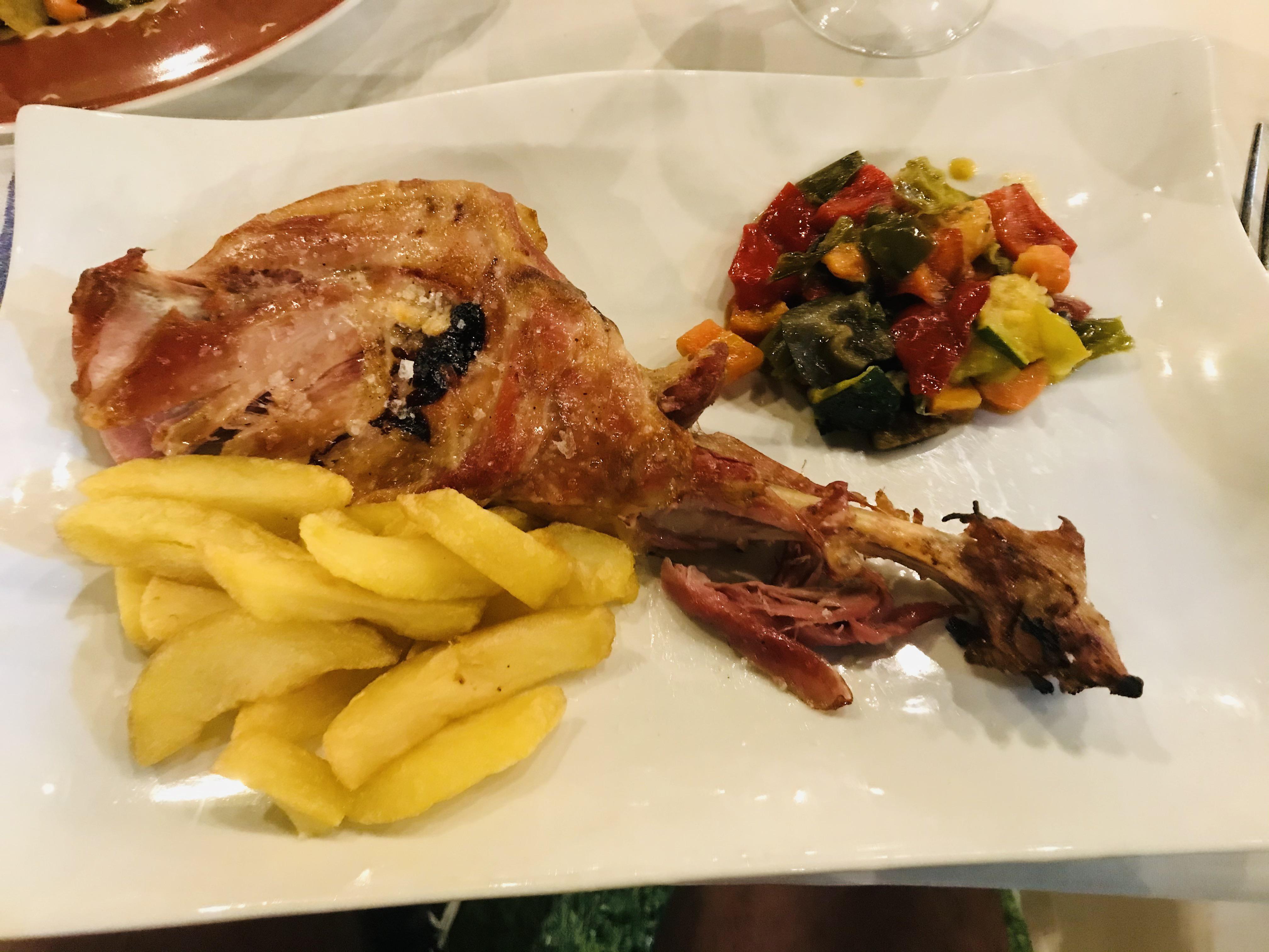 Roasted baby goat shoulder i ate in Spain Scrolller