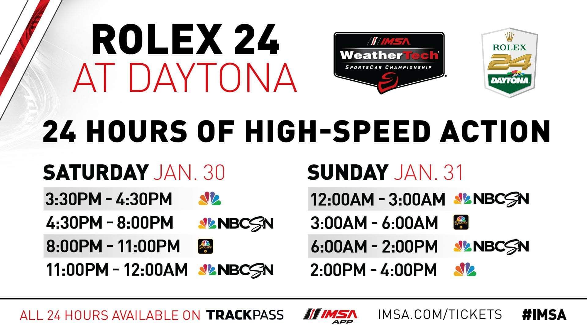 Rolex 24 at Daytona broadcast schedule Scrolller