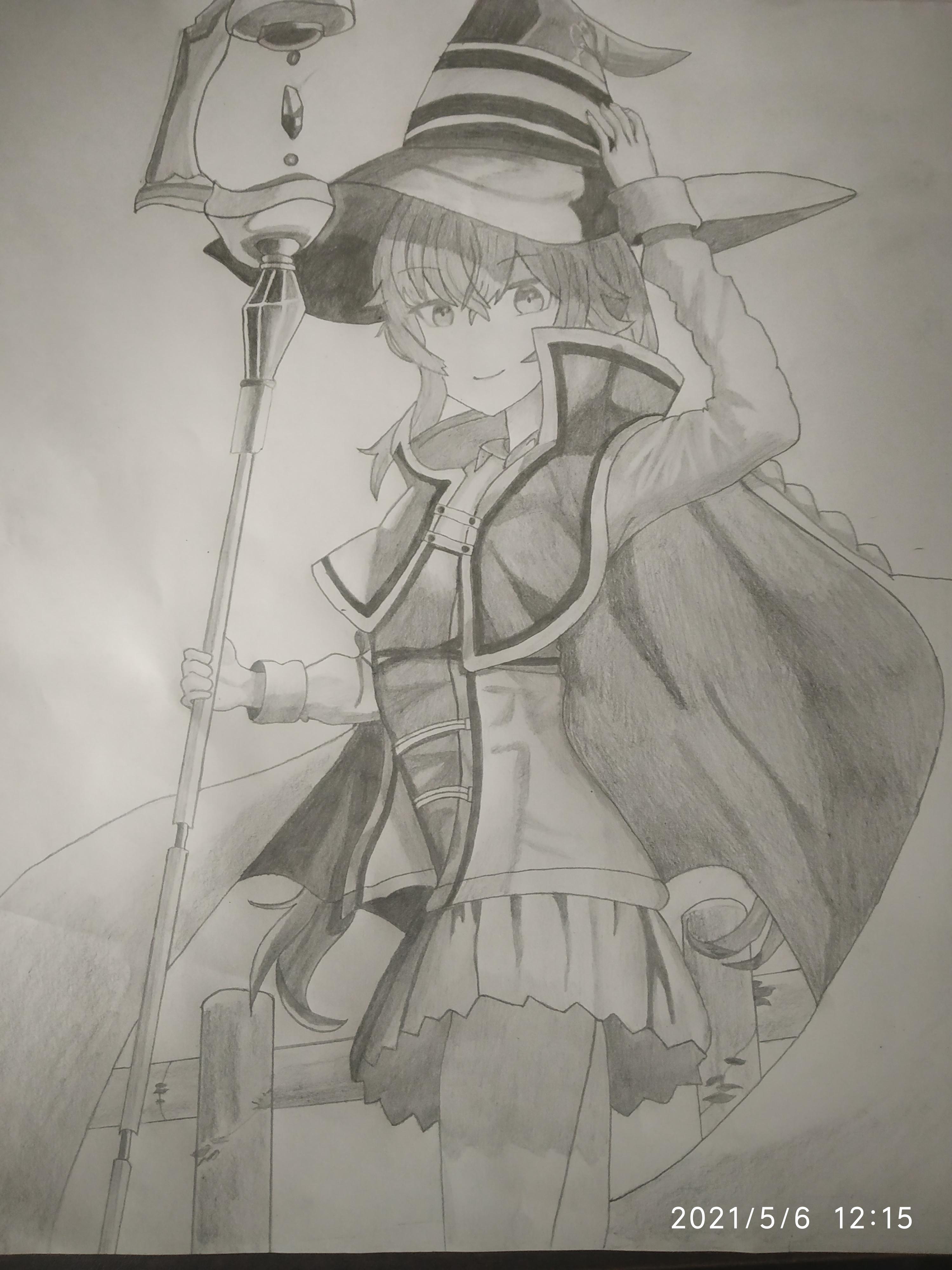 Easy Roxy Drawing Roxy fanart by me, a pencil sketch of a digital fanart | Scrolller