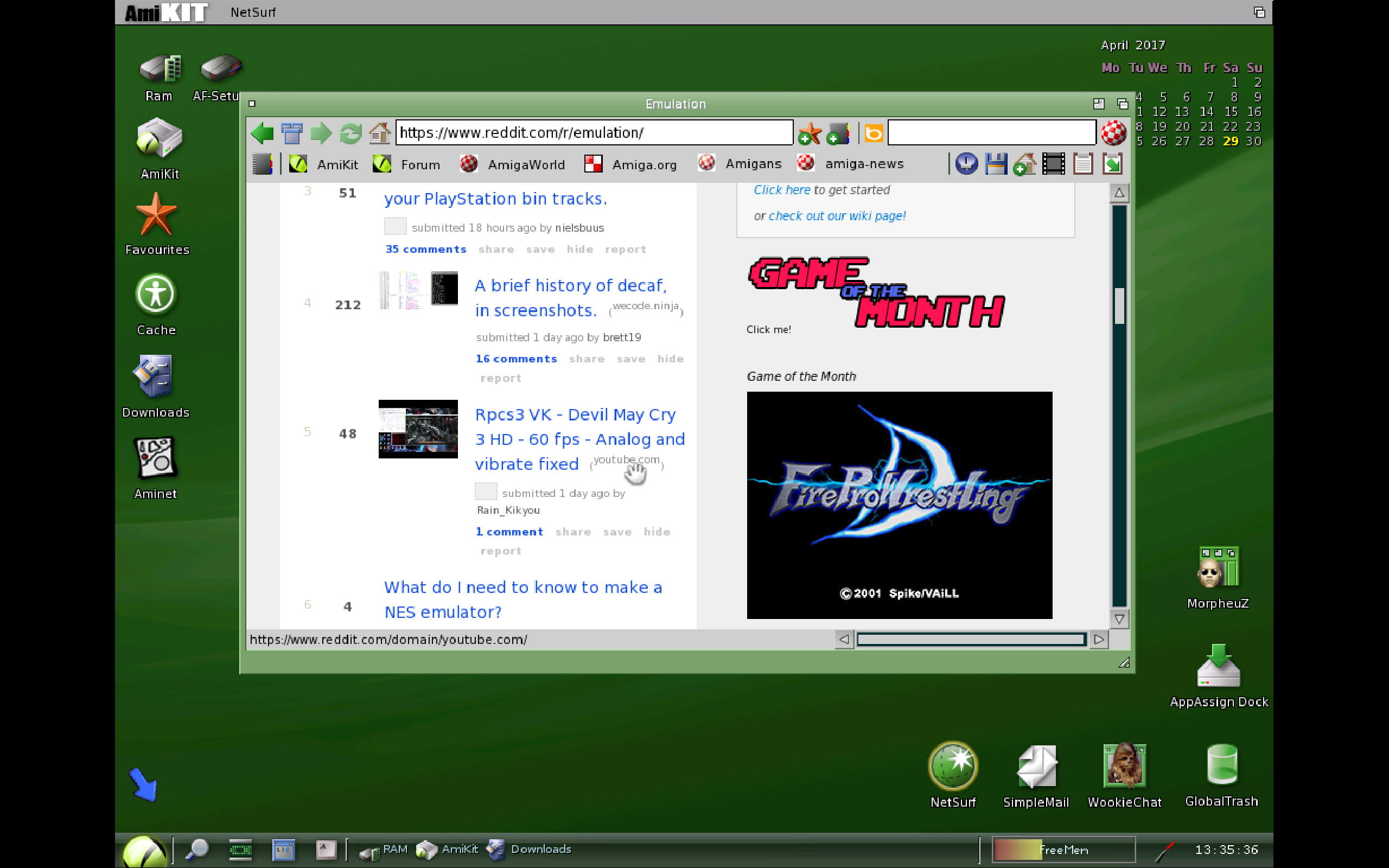 Running r/emulation inside a browser on an emulated PC from 30 yrs ago ...