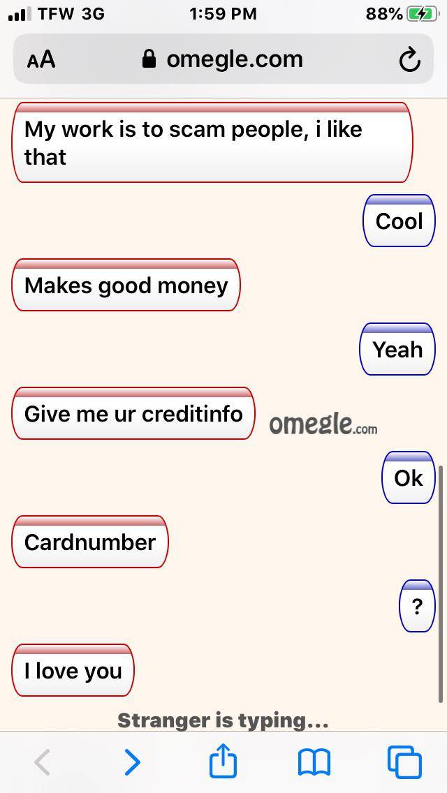 Scammer told me he was a scammer, then tried to scam me Scrolller(01)