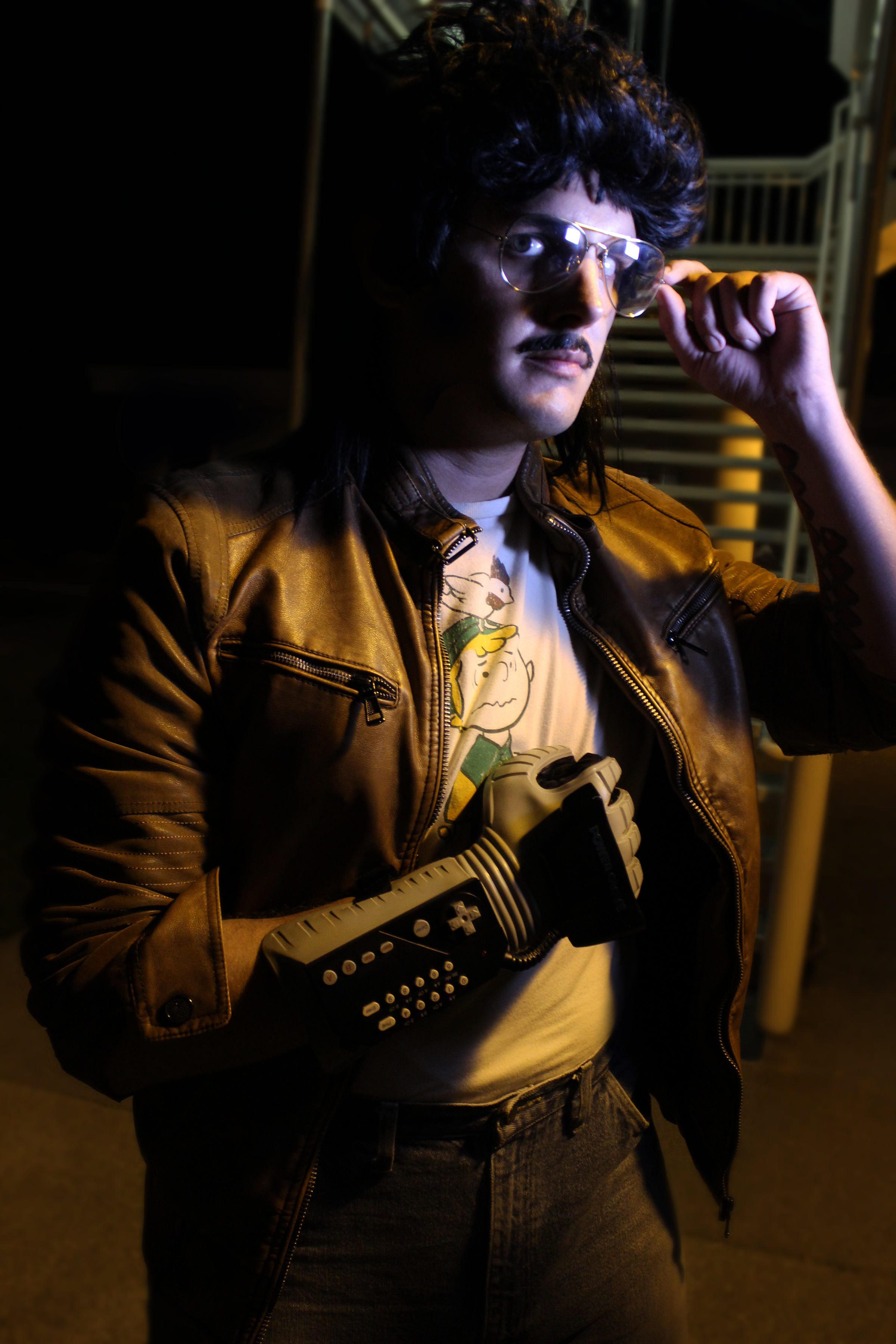 [self] My Hackerman cosplay from 2015. Cheapest wig and mustache I've ...