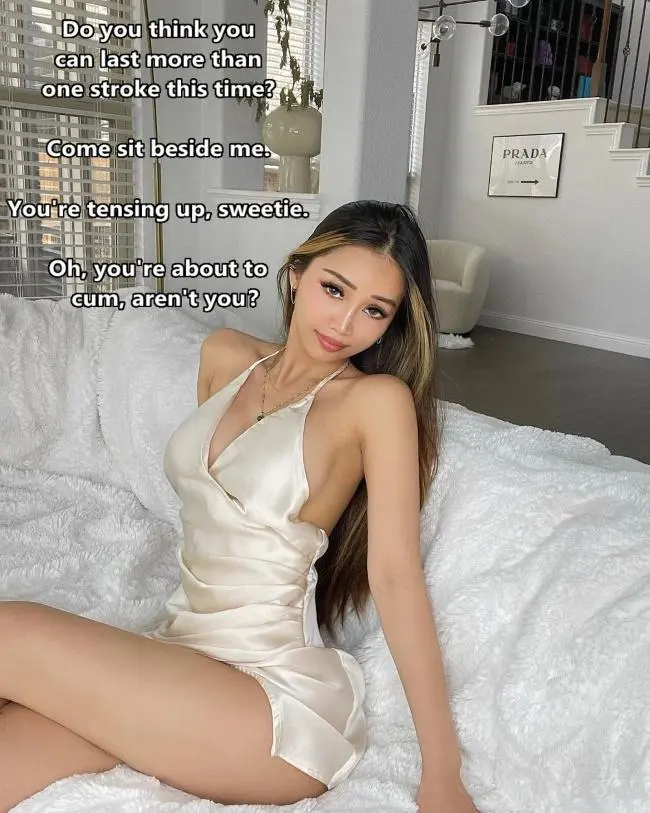 Sitting beside her