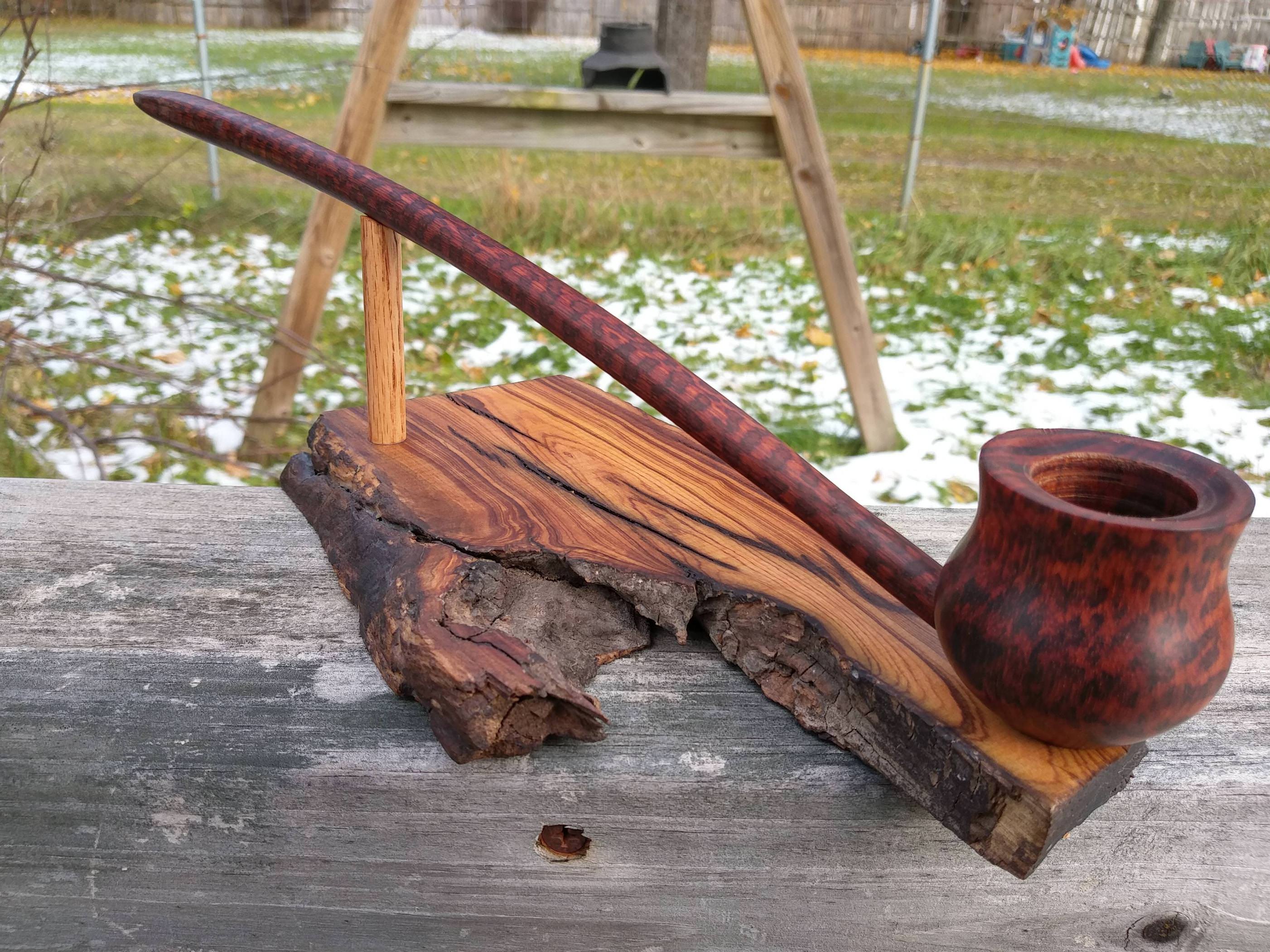 Snakewood Pipe With Stand Scrolller   Snakewood Pipe With Stand E94j5a6bdr 