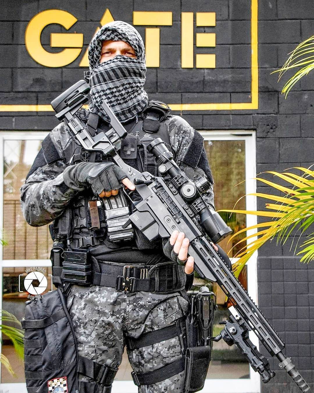 Sniper of the Special Tactical Actions Group of the Brazilian Military ...