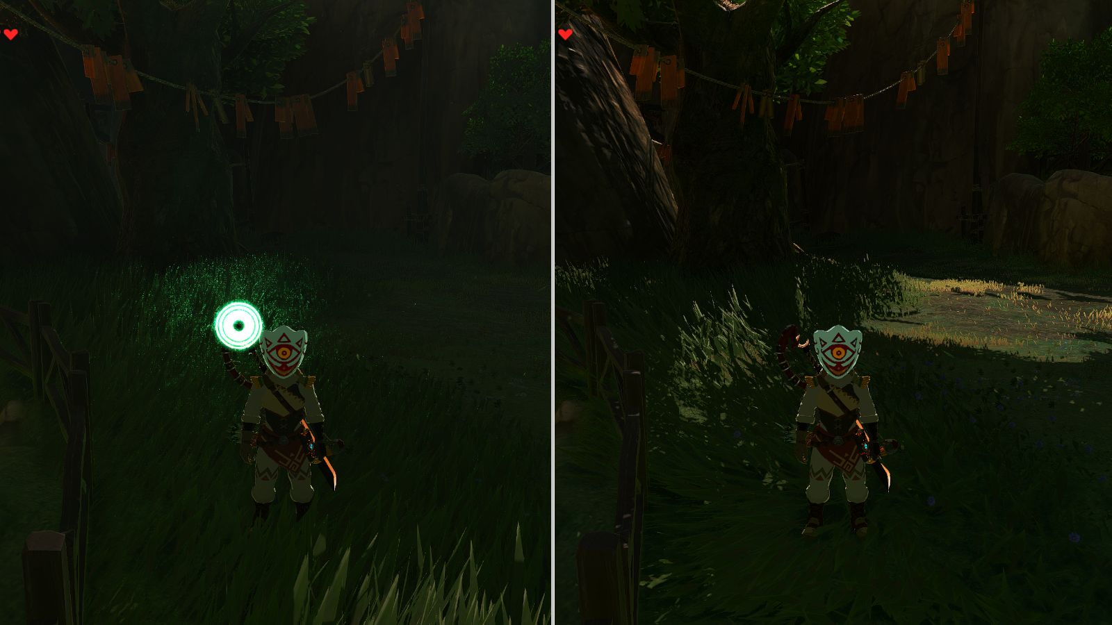 So, I am trying RT Global Illumi on Cemu BOTW and the HUD elements are ...