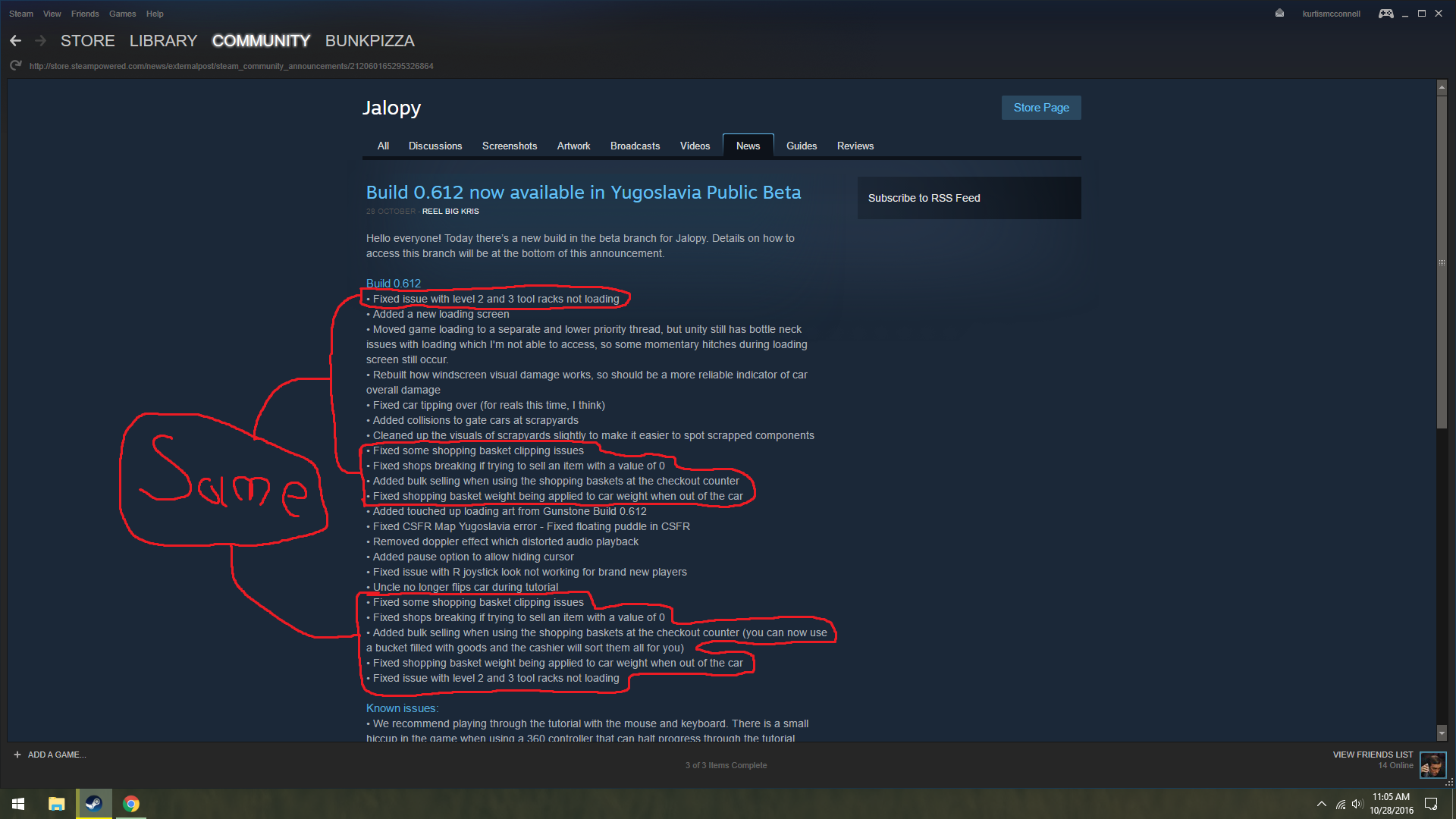 Someone was sleepy when writing the patch notes... | Scrolller