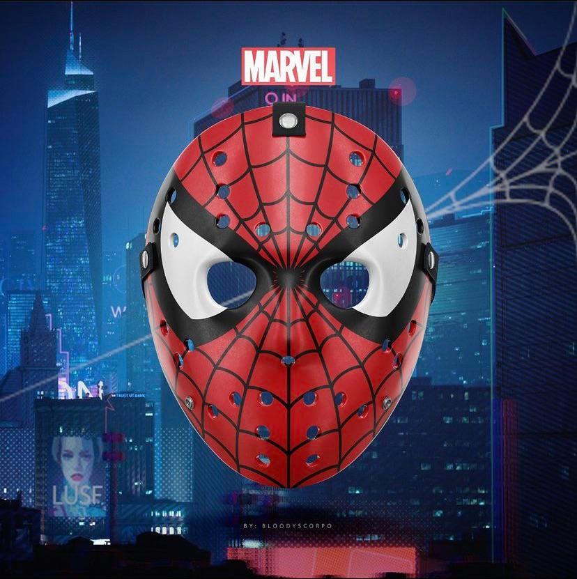 Spiderman theme hockey mask concept v1 🔥 (created by me) Scrolller