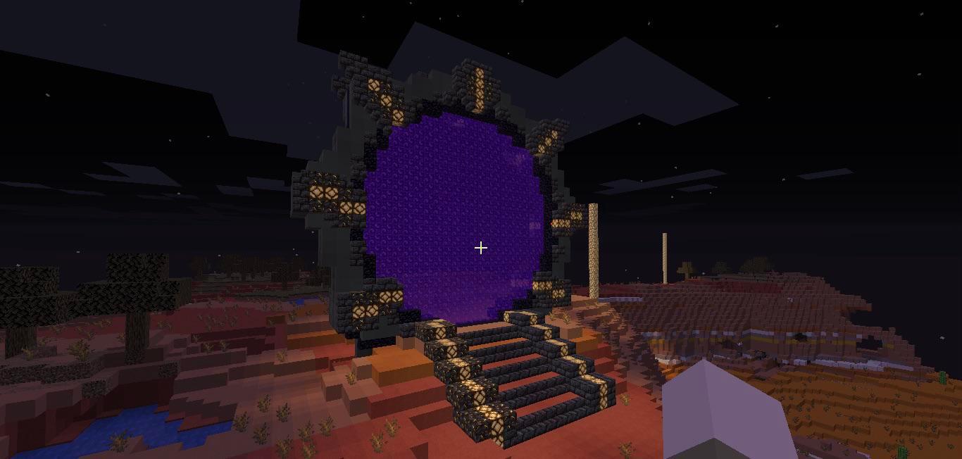 Naquadah Stargate next to a naquadah mine in the Mesa. Inspired by u/trydar and ...