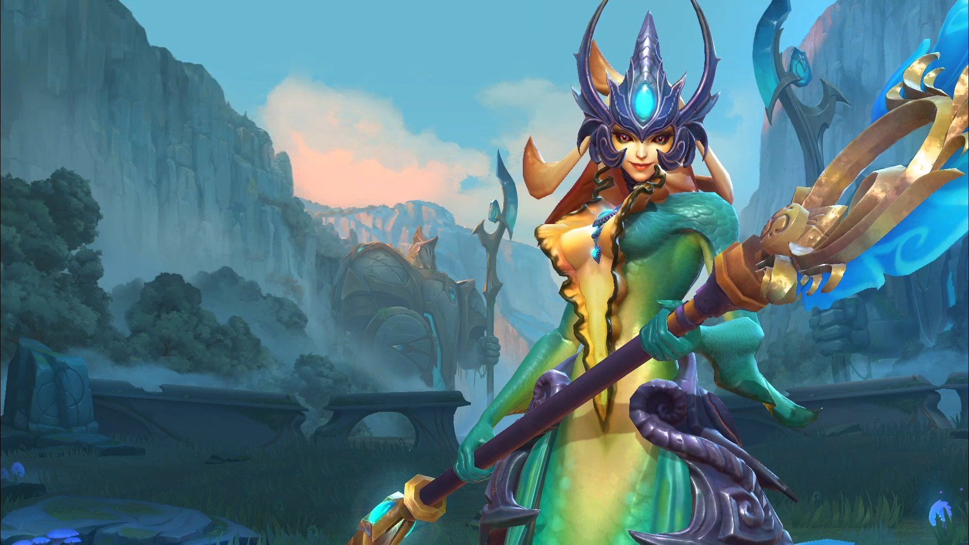 Still of Nami's model from Wild Rift | Scrolller