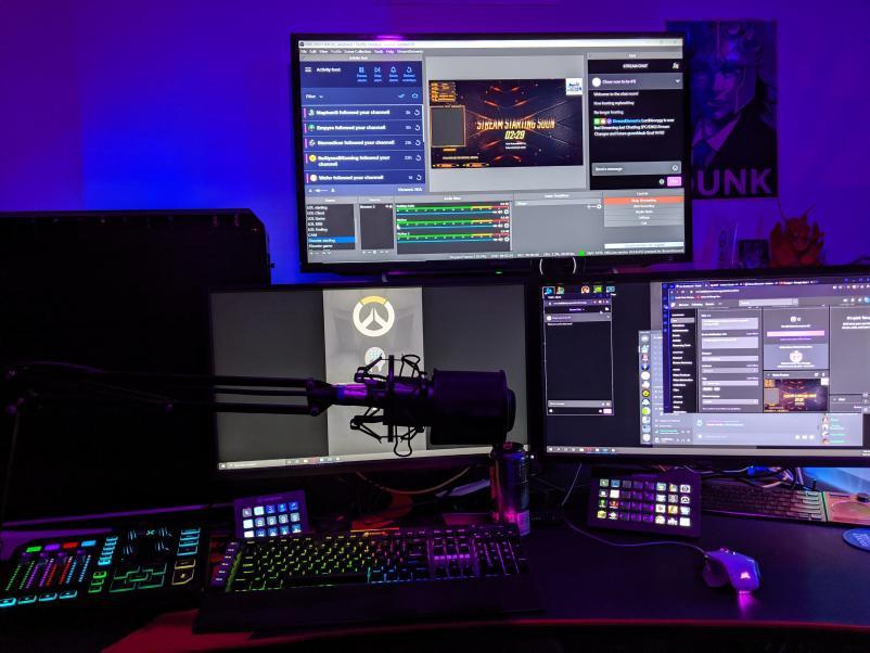 Stream setup! most peripherals are corsair! | Scrolller