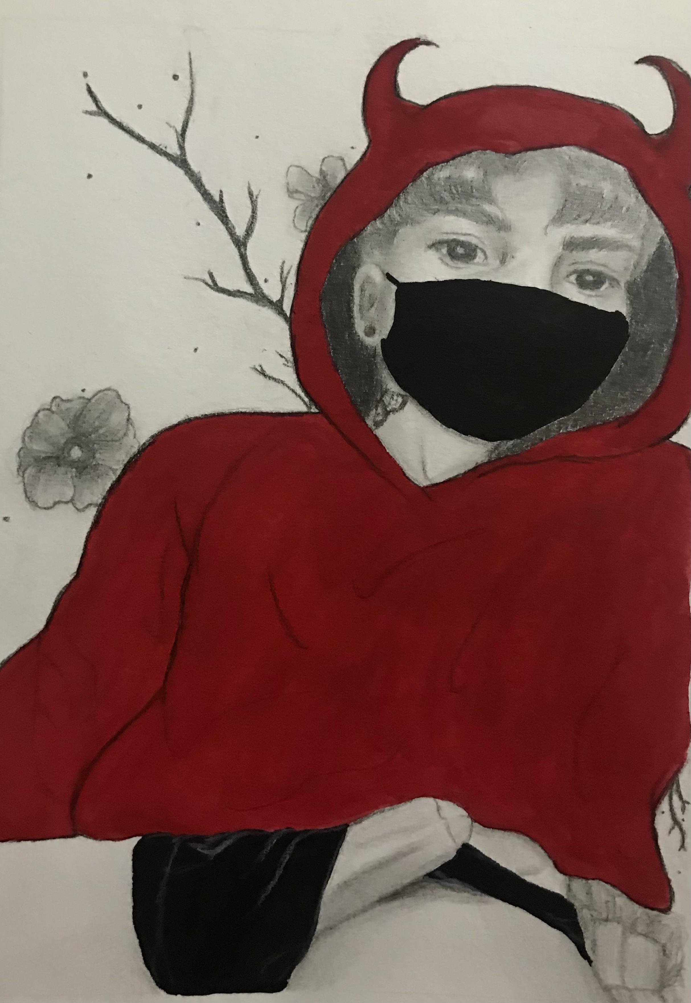 study no.1, mixed media drawing by me. any thoughts? open to criticism