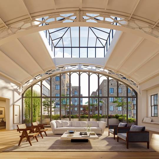 Picture of Stunning Solarium penthouse lit by a massive skylight and a sheer ...