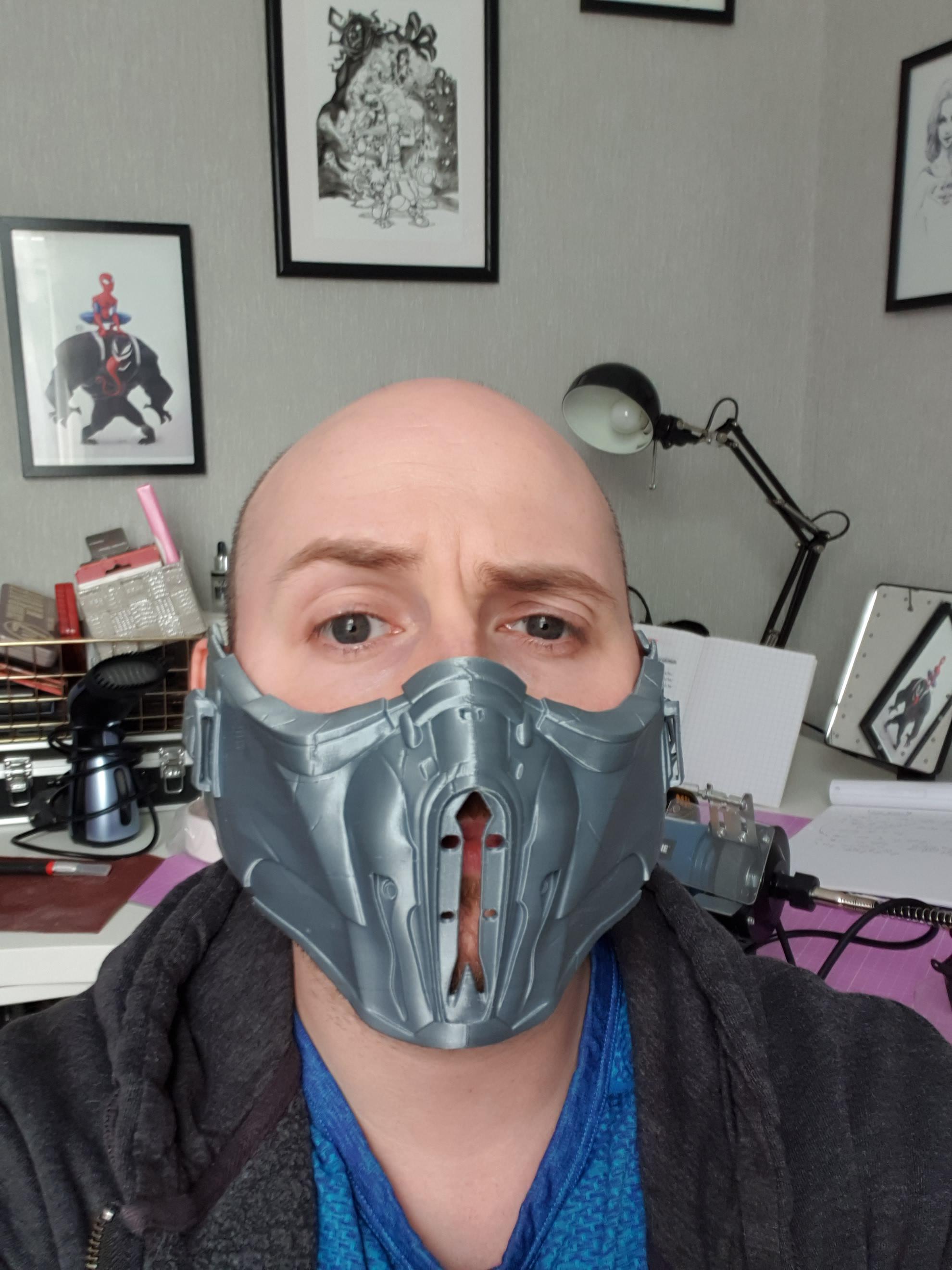 Sub Zero MKX cosplay mask Scrolller