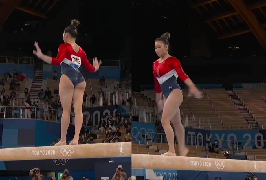 Suni Lee's tight ass(is she wearing an underwear? 🤨)